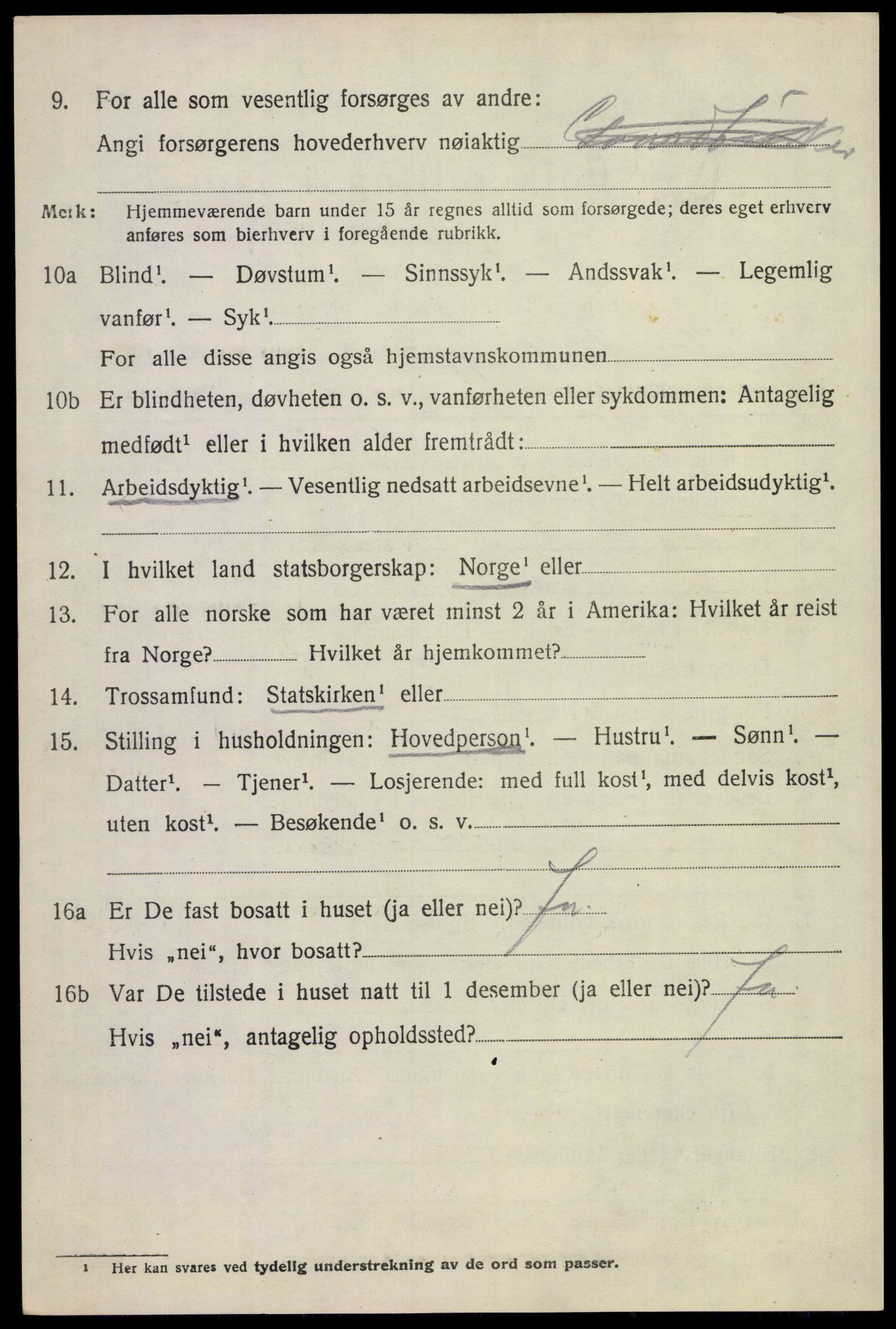 SAKO, 1920 census for Borre, 1920, p. 6181