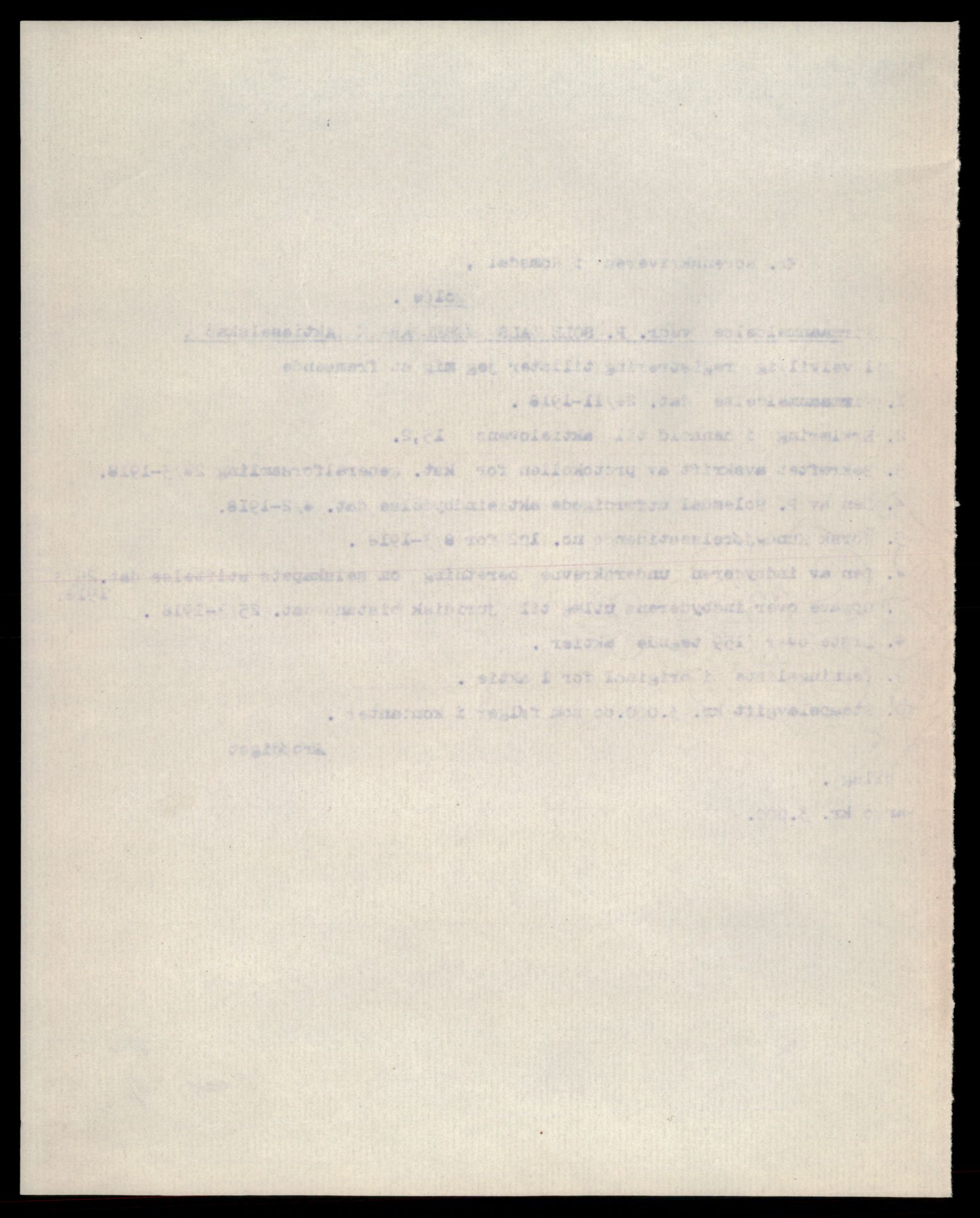 Romsdal sorenskriveri, AV/SAT-A-4149/2/J/Ja/Jaa/L0002: Foretaksregistreringer Molde, A-Å, 1917-1923, p. 6