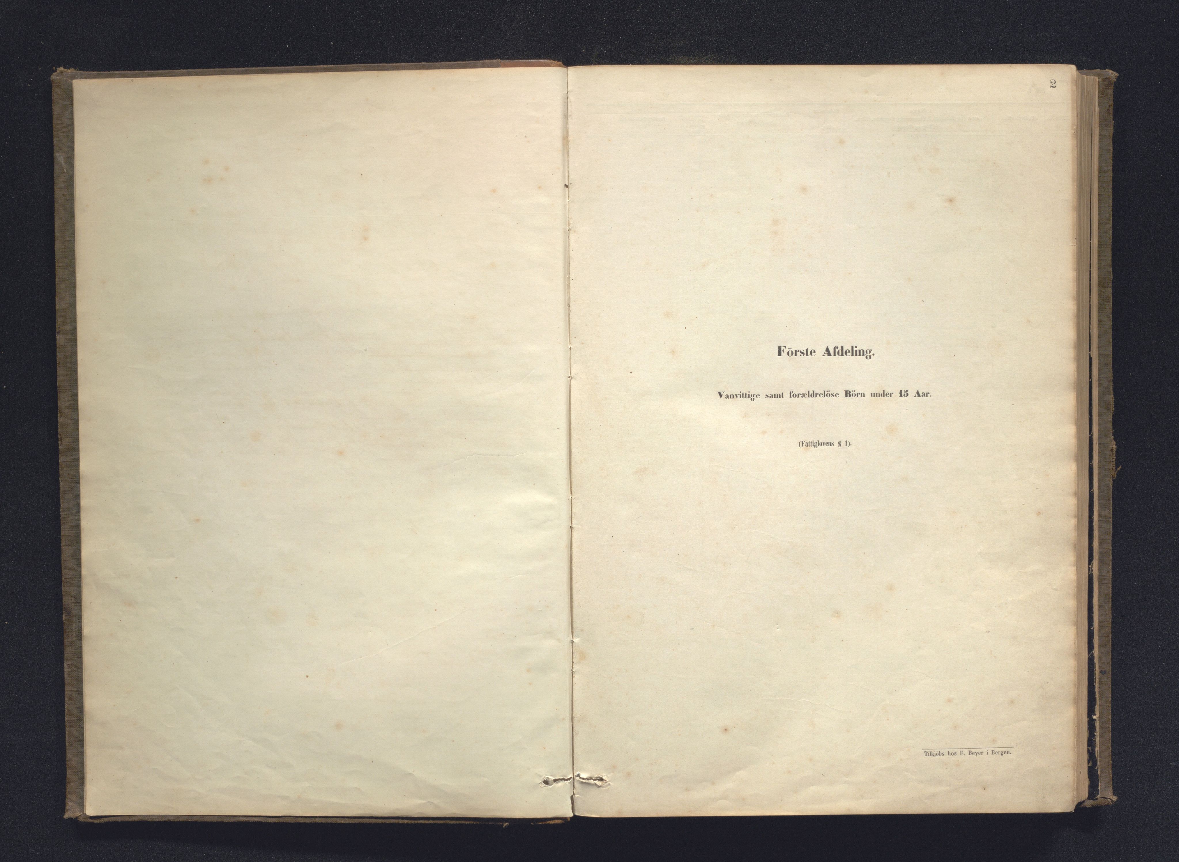 Etne kommune. Fattigstyret, IKAH/1211-311/G/Ga/L0001: Manntalsprotokoll over understøtta, avdeling I, II og III, 1868-1900