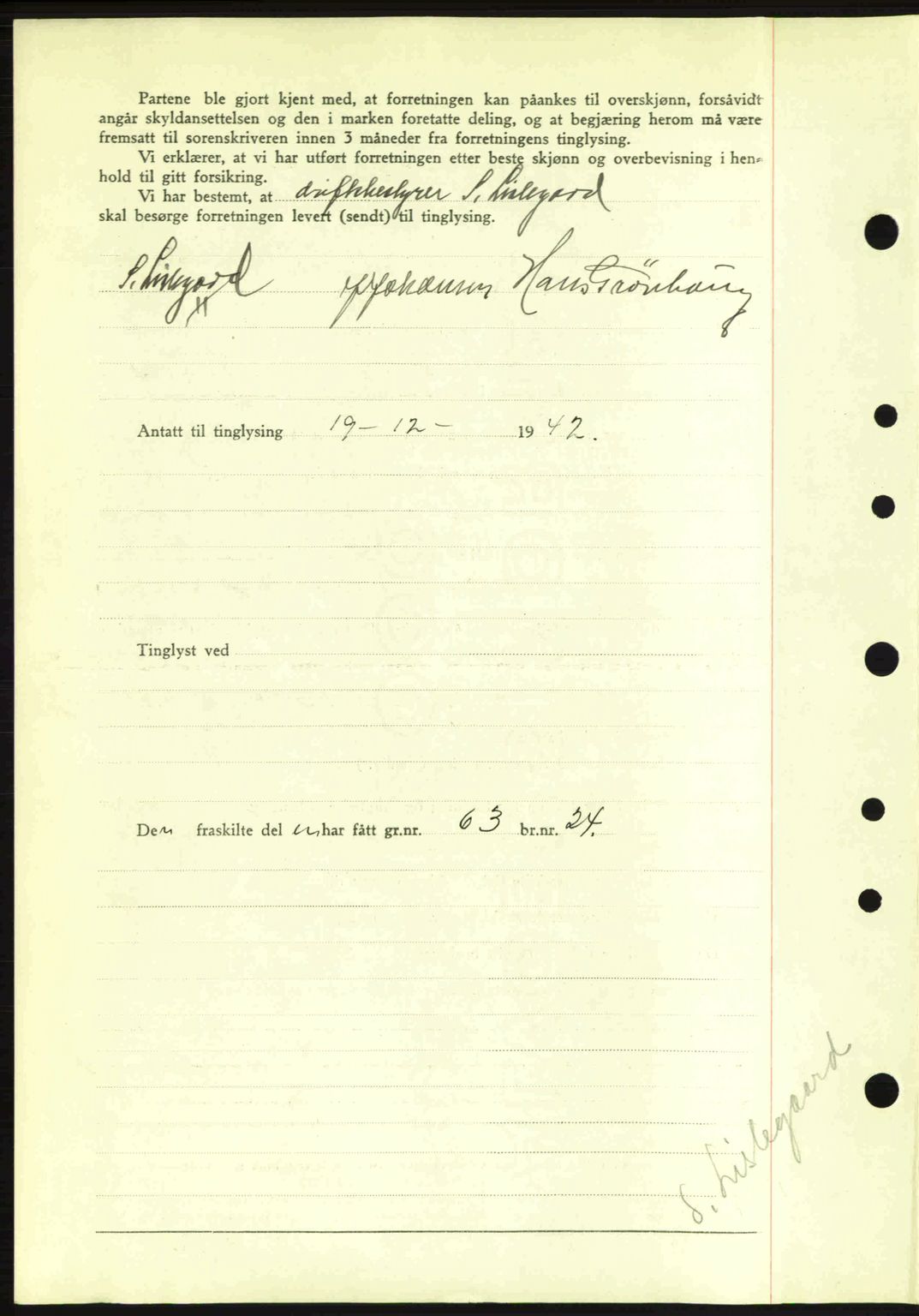 Idd og Marker sorenskriveri, AV/SAO-A-10283/G/Gb/Gbb/L0005: Mortgage book no. A5, 1941-1943, Diary no: : 1510/1942