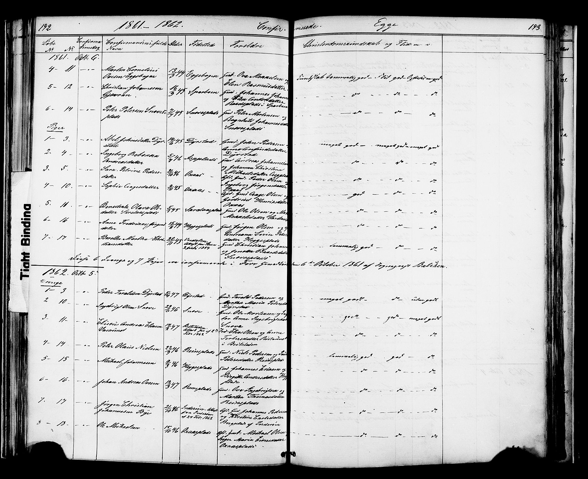 Ministerialprotokoller, klokkerbøker og fødselsregistre - Nord-Trøndelag, SAT/A-1458/739/L0367: Parish register (official) no. 739A01 /3, 1838-1868, p. 192-193