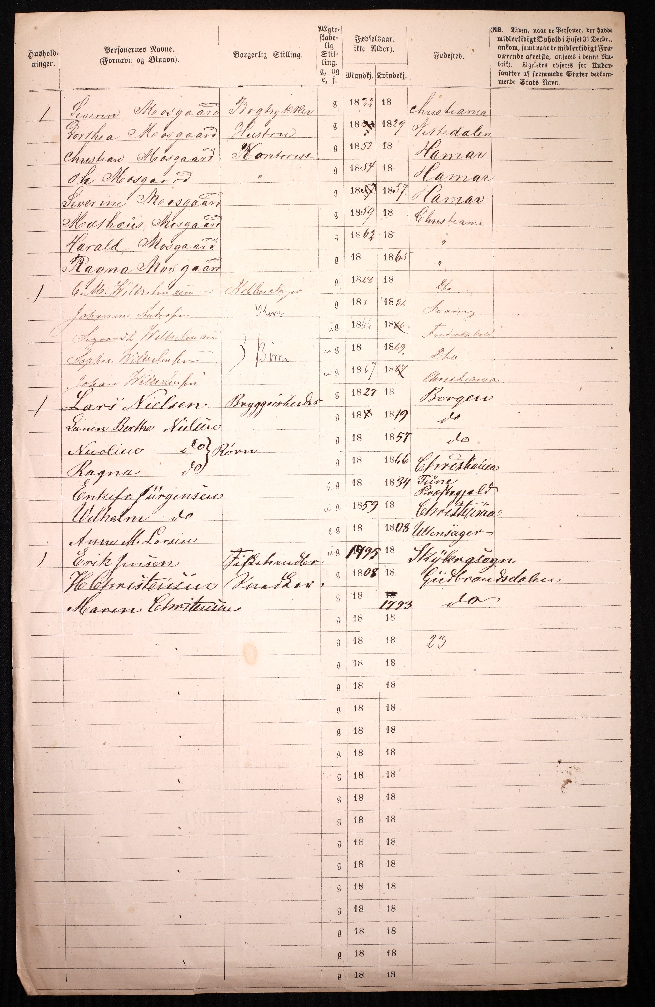 RA, 1870 census for 0301 Kristiania, 1870, p. 1056