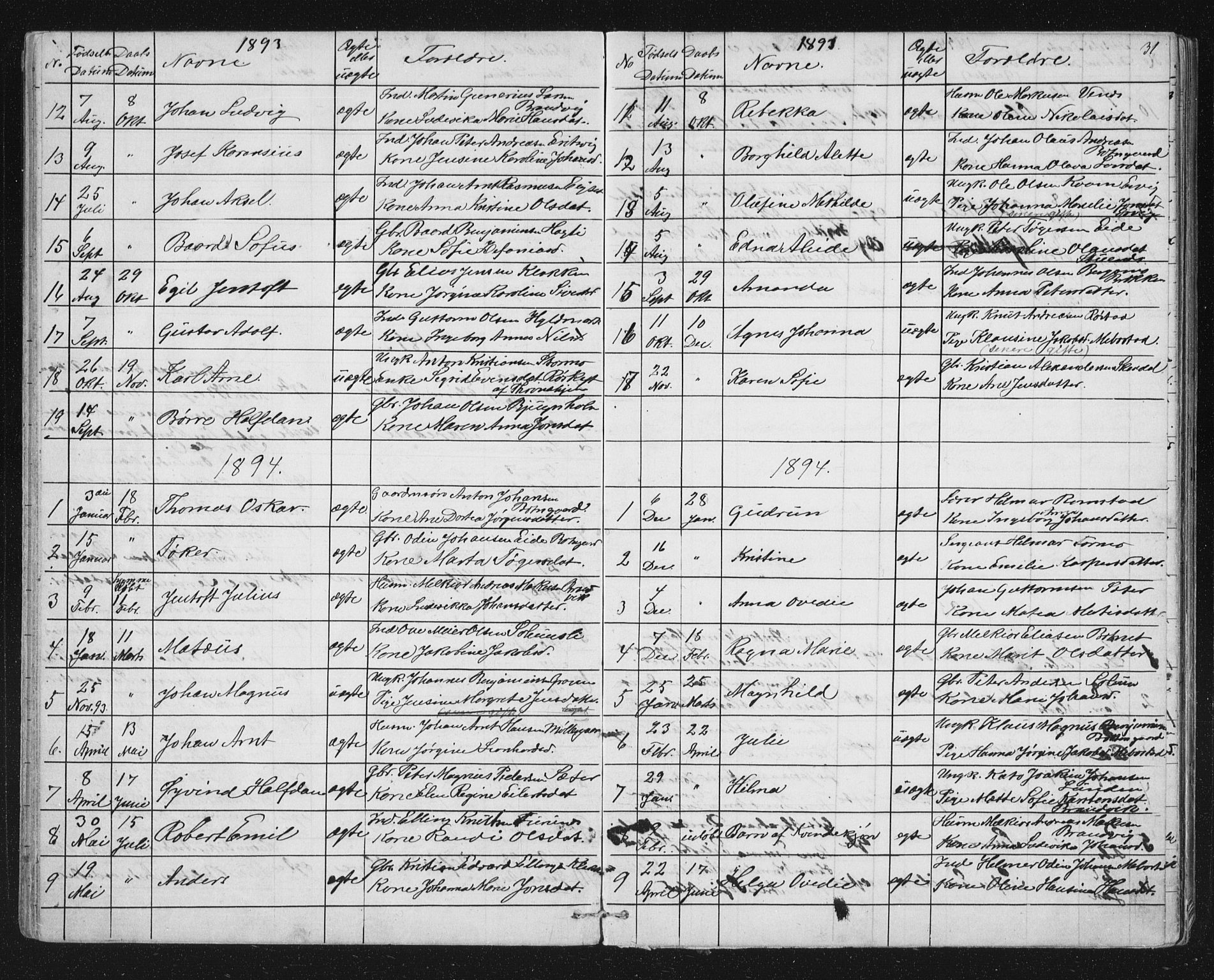 Ministerialprotokoller, klokkerbøker og fødselsregistre - Sør-Trøndelag, SAT/A-1456/651/L0647: Parish register (copy) no. 651C01, 1866-1914, p. 31
