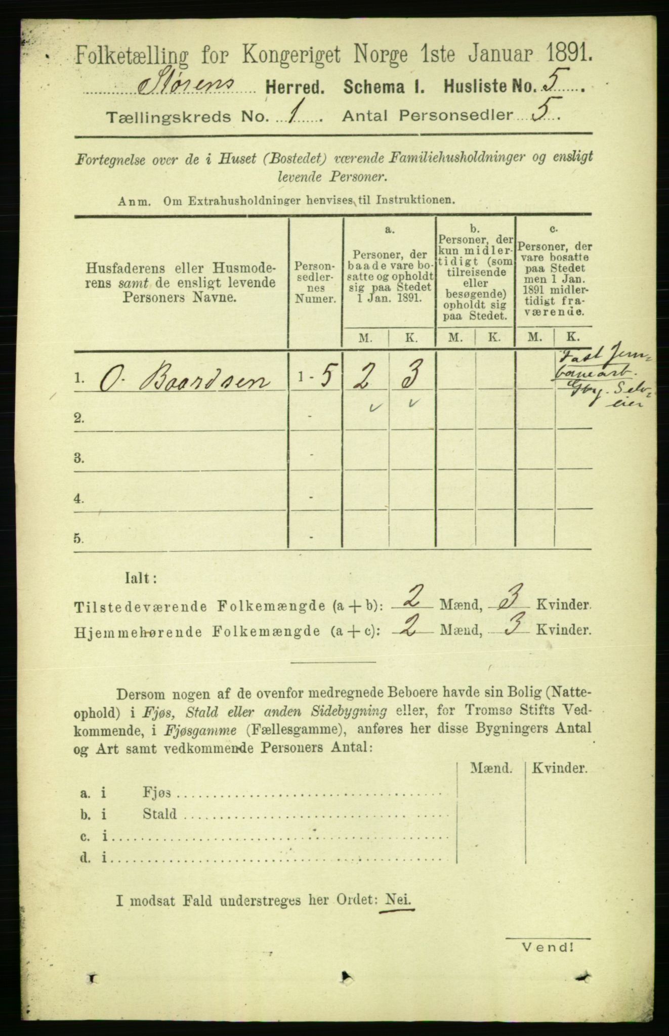 RA, 1891 census for 1648 Støren, 1891, p. 23