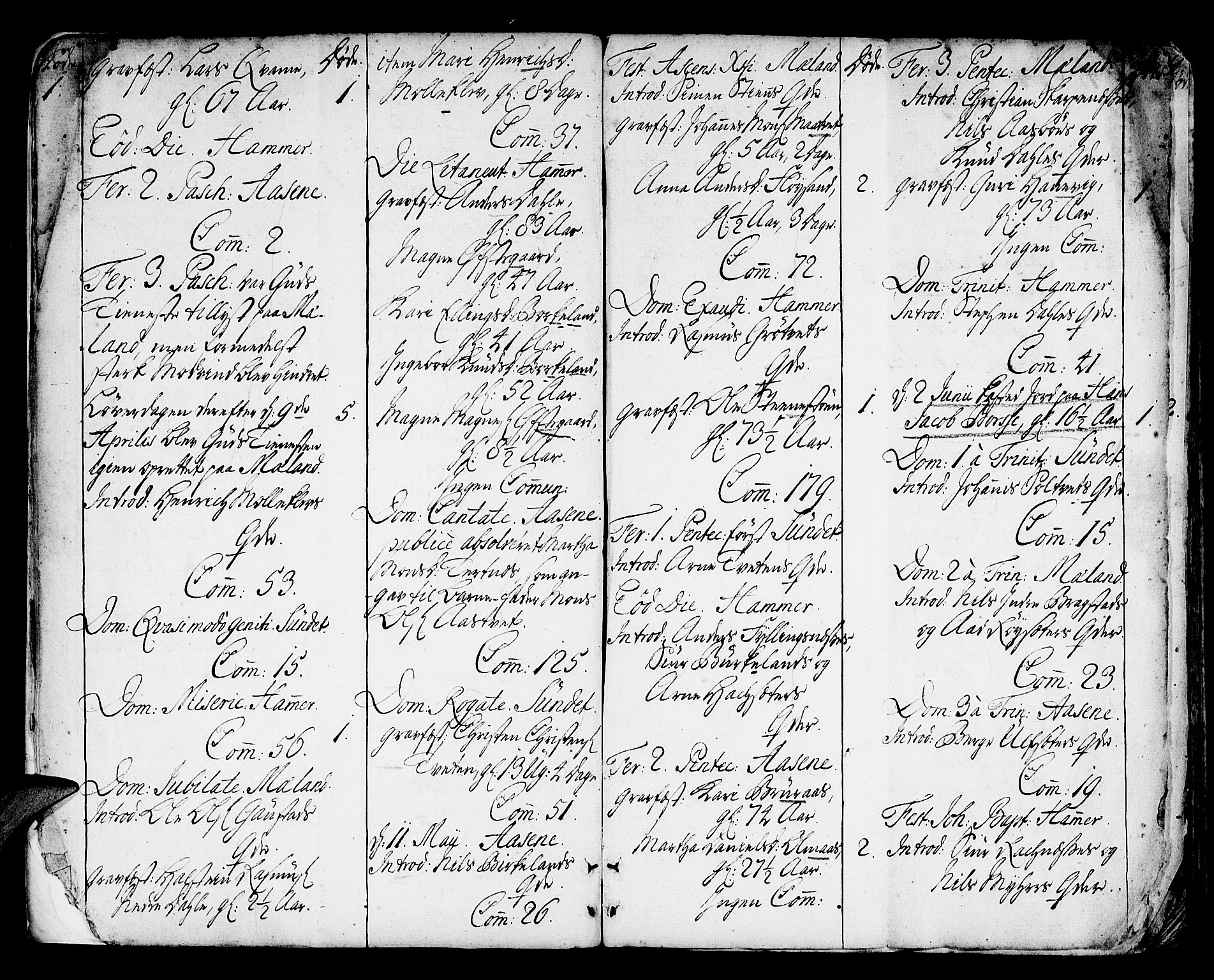 Hamre sokneprestembete, SAB/A-75501/H/Ha/Haa/Haaa/L0007: Parish register (official) no. A 7, 1762-1777, p. 8