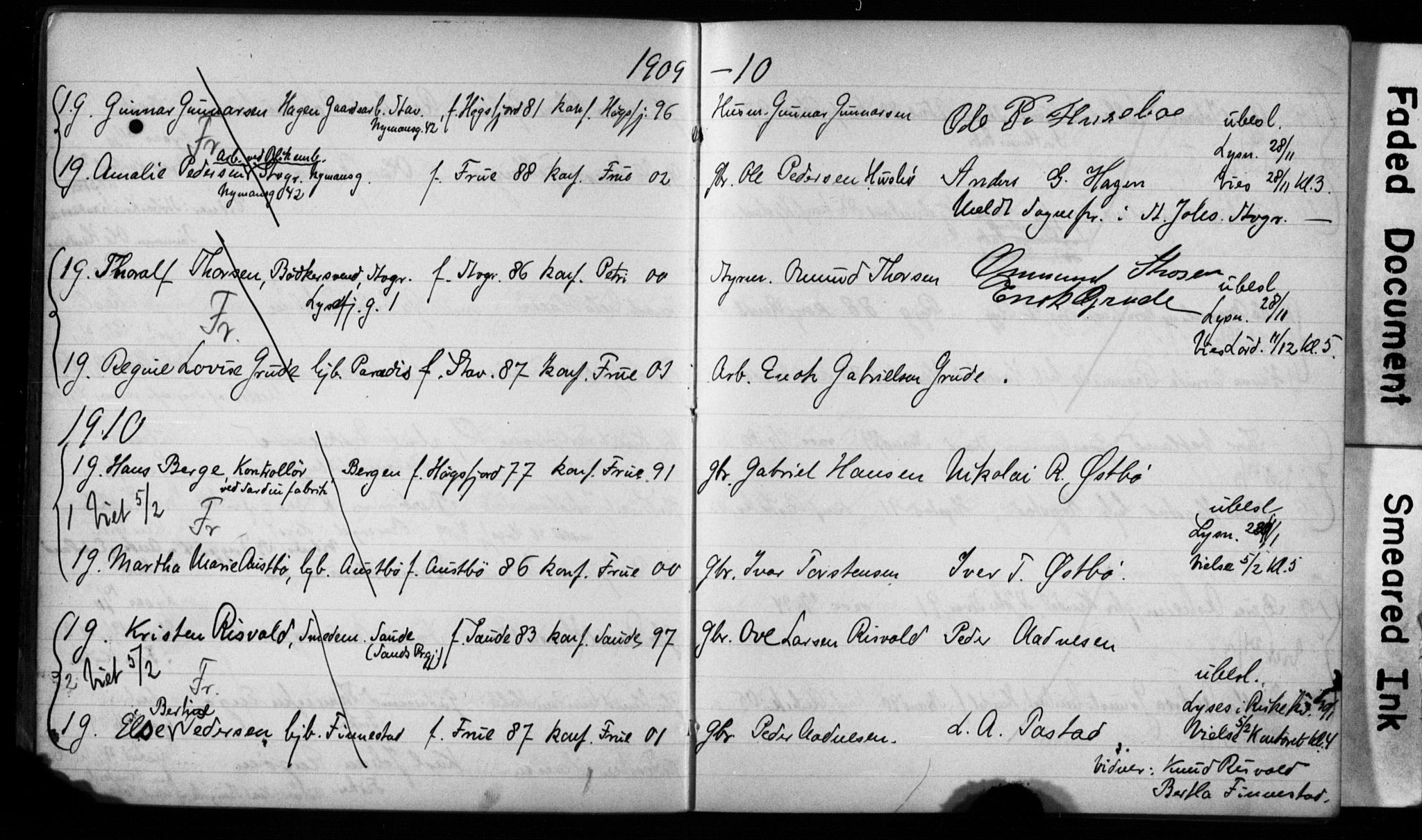 Hetland sokneprestkontor, AV/SAST-A-101826/70/705BA/L0004: Banns register no. 4, 1906-1911