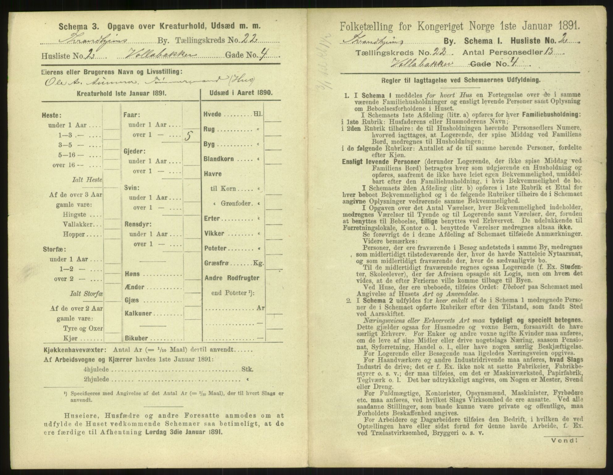 RA, 1891 census for 1601 Trondheim, 1891, p. 1274