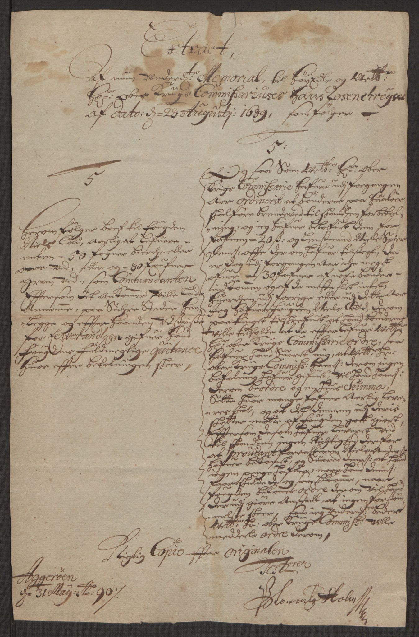 Rentekammeret inntil 1814, Reviderte regnskaper, Fogderegnskap, AV/RA-EA-4092/R03/L0118: Fogderegnskap Onsøy, Tune, Veme og Åbygge fogderi, 1684-1689, p. 273