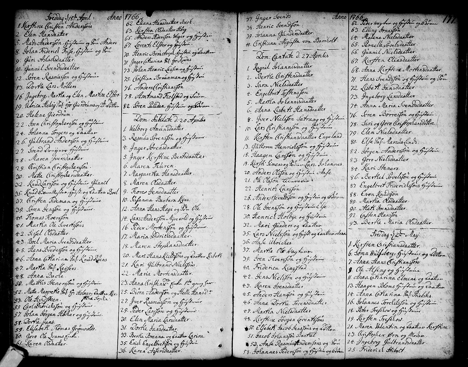 Strømsø kirkebøker, AV/SAKO-A-246/F/Fa/L0008: Parish register (official) no. I 8, 1748-1774, p. 177
