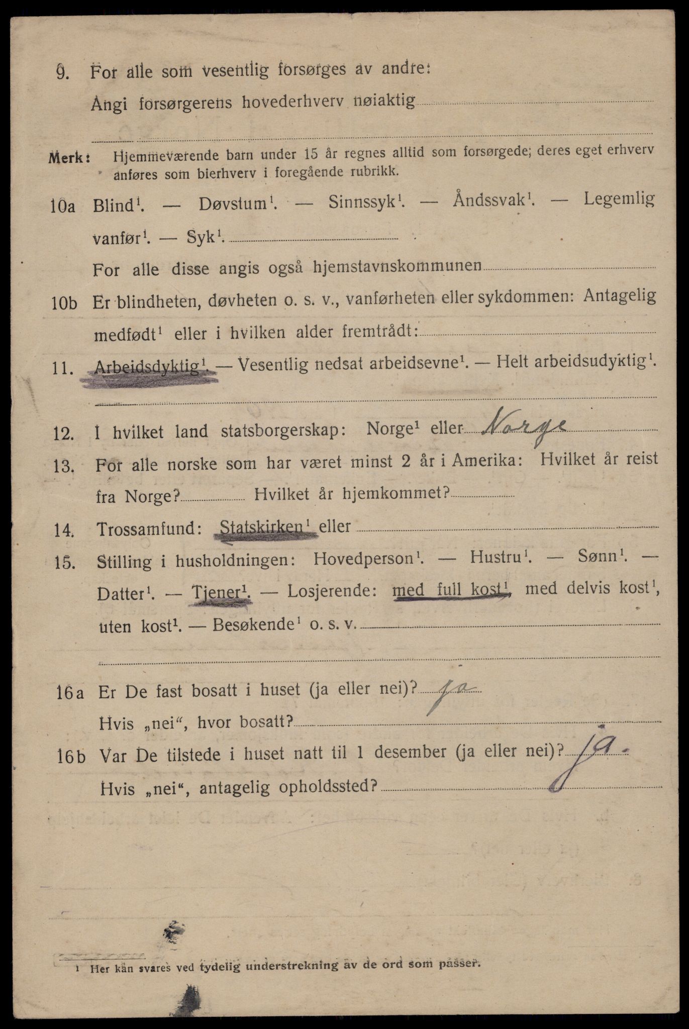 SAST, 1920 census for Stavanger, 1920, p. 33199