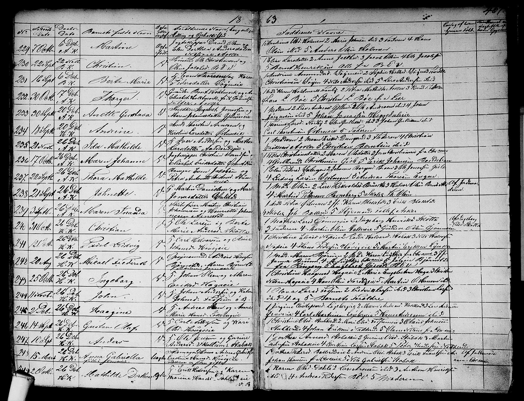 Asker prestekontor Kirkebøker, SAO/A-10256a/F/Fa/L0007: Parish register (official) no. I 7, 1825-1864, p. 467
