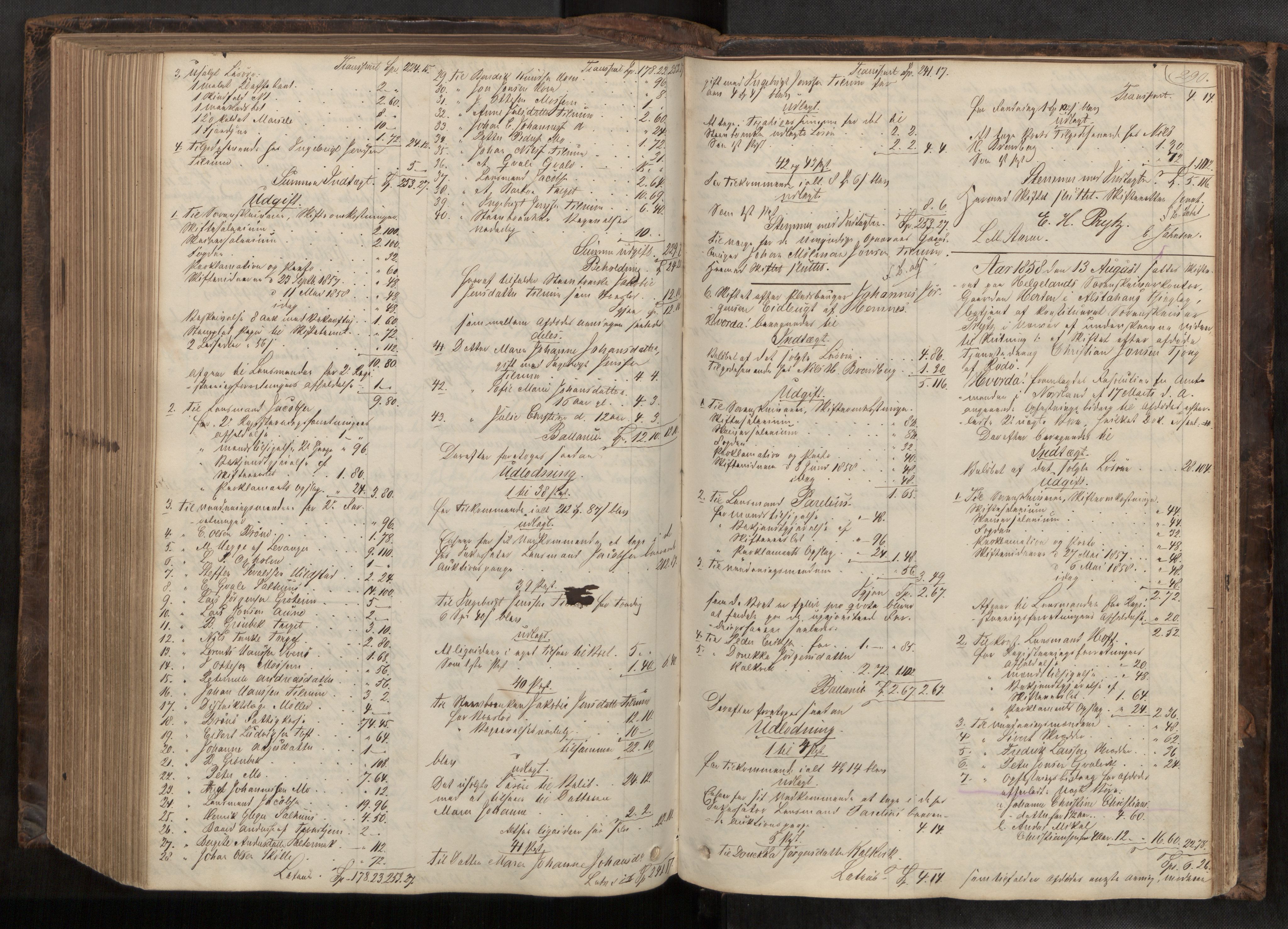 Helgeland sorenskriveri, AV/SAT-A-0004/3/3A/L0107: Skifteprotokoll 52, 1851-1859, p. 290