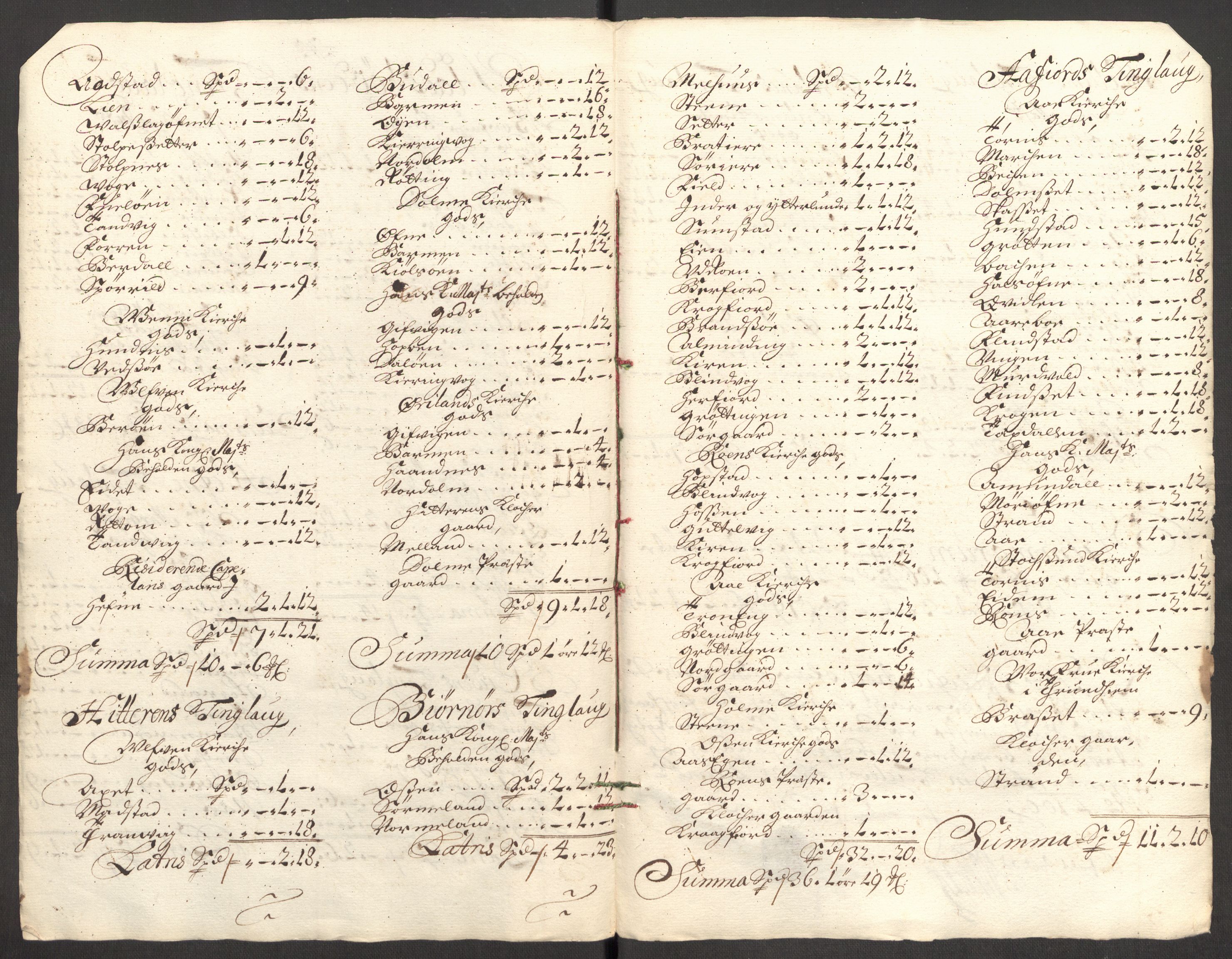 Rentekammeret inntil 1814, Reviderte regnskaper, Fogderegnskap, AV/RA-EA-4092/R57/L3854: Fogderegnskap Fosen, 1700-1701, p. 174