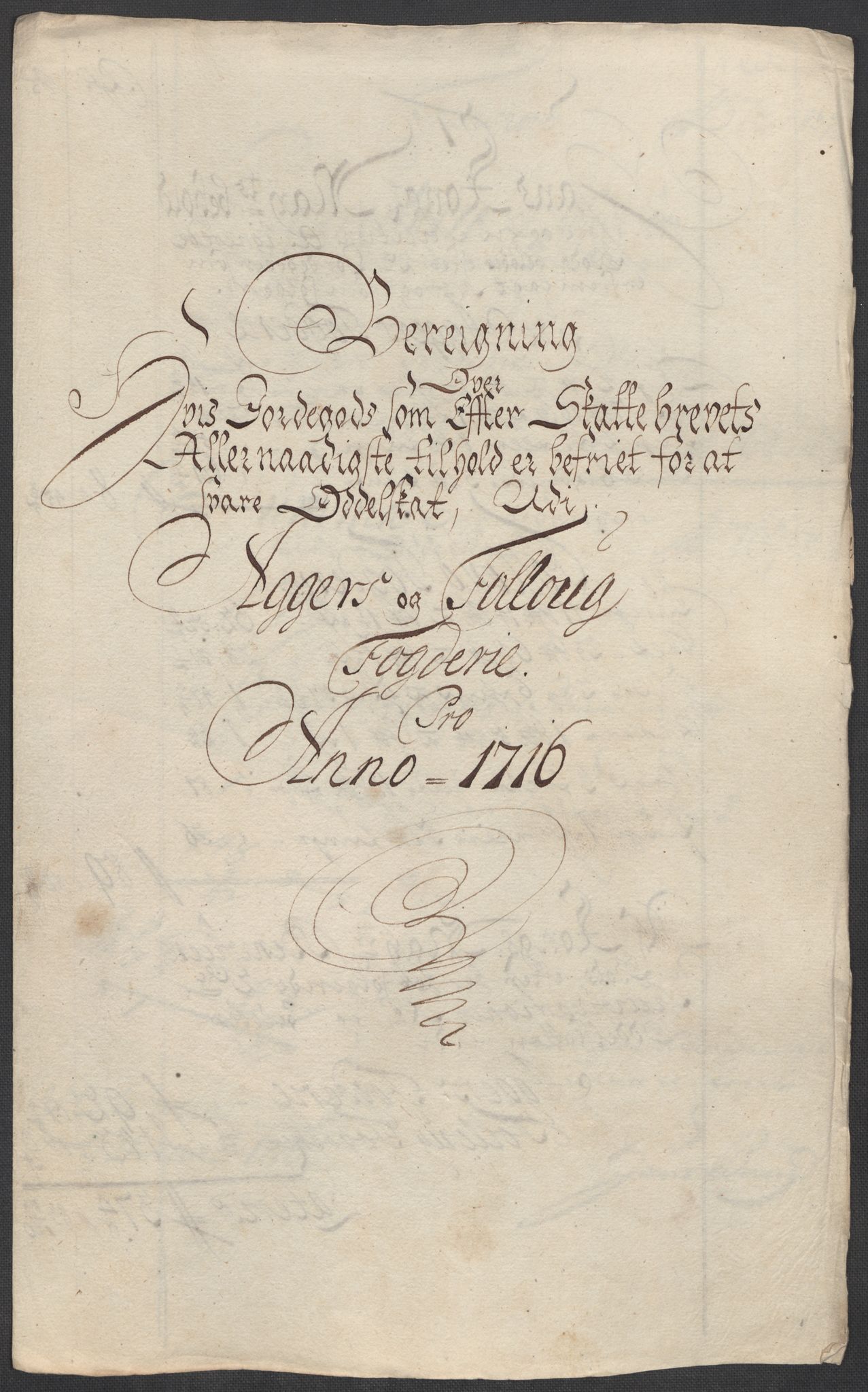 Rentekammeret inntil 1814, Reviderte regnskaper, Fogderegnskap, AV/RA-EA-4092/R10/L0454: Fogderegnskap Aker og Follo, 1716, p. 303