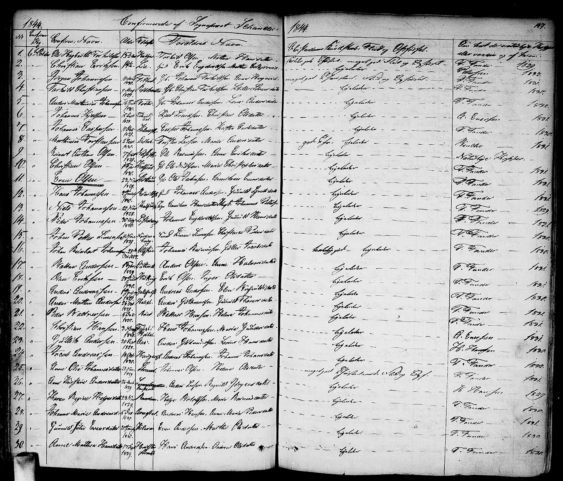 Vestby prestekontor Kirkebøker, SAO/A-10893/F/Fa/L0006: Parish register (official) no. I 6, 1827-1849, p. 147