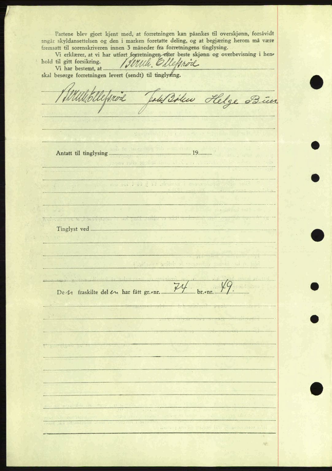 Idd og Marker sorenskriveri, AV/SAO-A-10283/G/Gb/Gbb/L0006: Mortgage book no. A6, 1943-1944, Diary no: : 369/1943