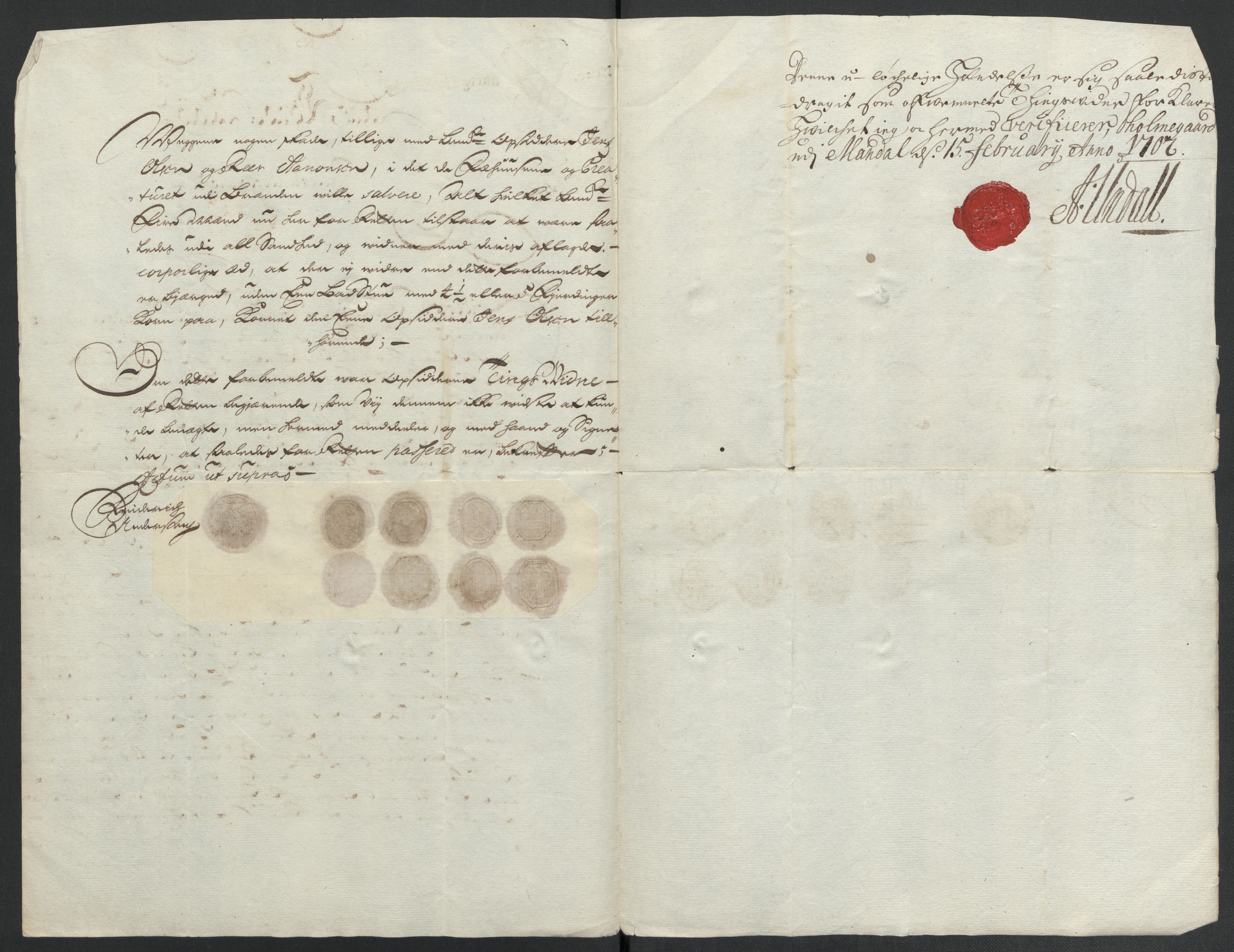 Rentekammeret inntil 1814, Reviderte regnskaper, Fogderegnskap, RA/EA-4092/R43/L2549: Fogderegnskap Lista og Mandal, 1701-1702, p. 203