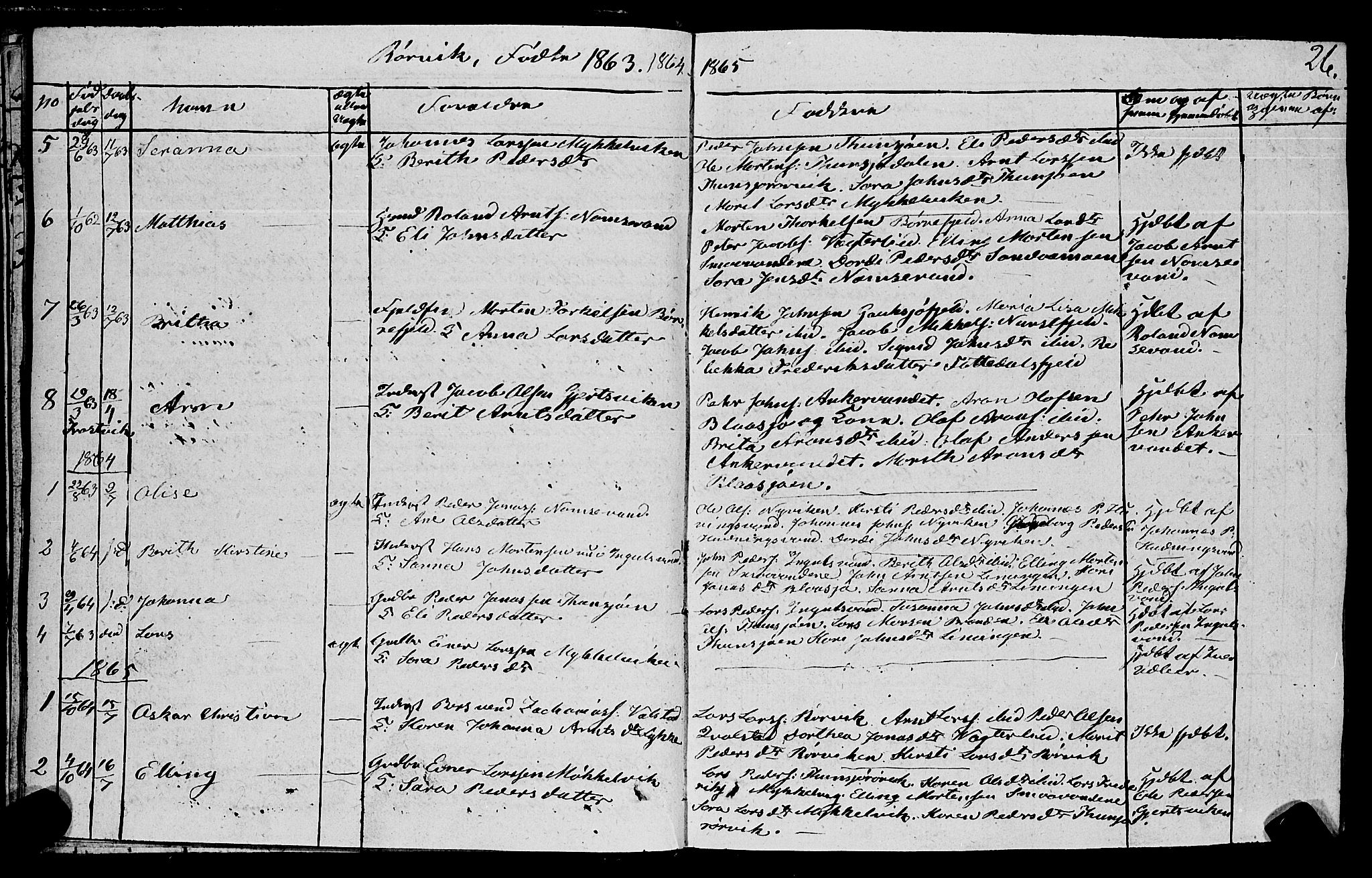 Ministerialprotokoller, klokkerbøker og fødselsregistre - Nord-Trøndelag, SAT/A-1458/762/L0538: Parish register (official) no. 762A02 /1, 1833-1879, p. 26