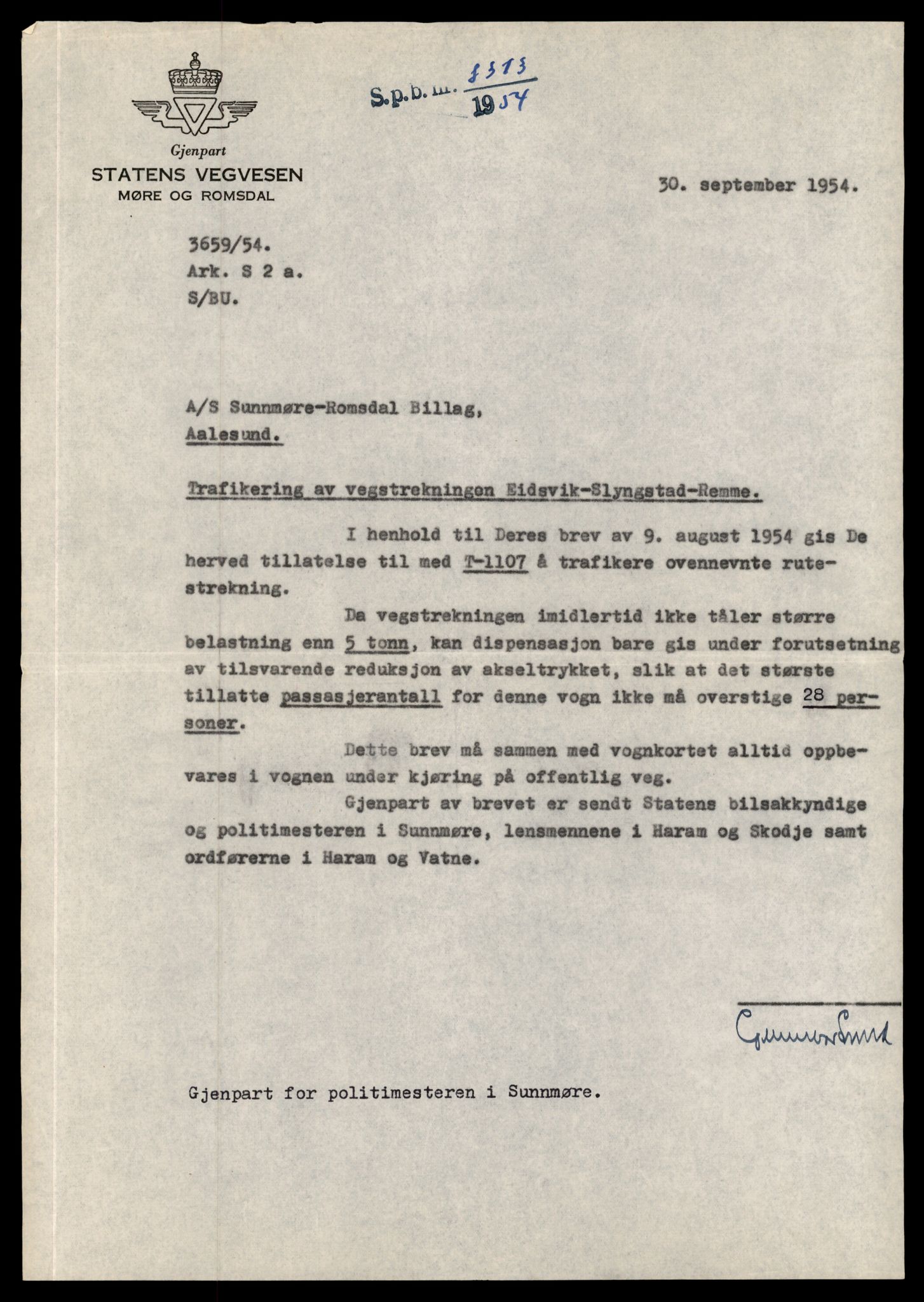 Møre og Romsdal vegkontor - Ålesund trafikkstasjon, AV/SAT-A-4099/F/Fe/L0010: Registreringskort for kjøretøy T 1050 - T 1169, 1927-1998, p. 1722