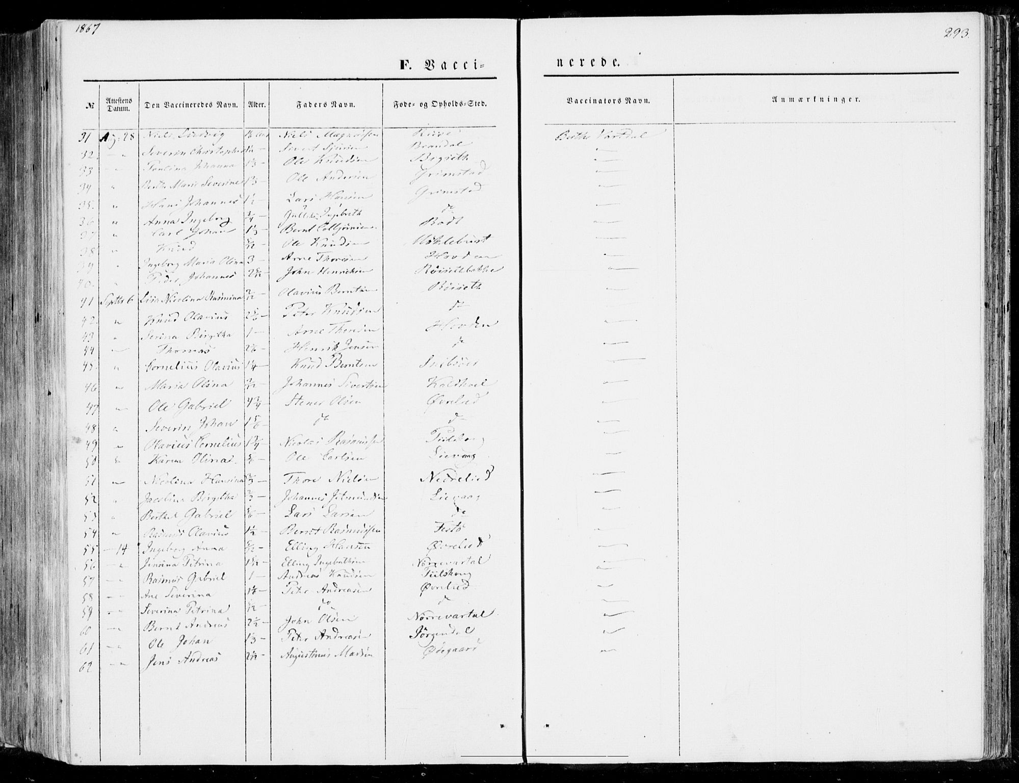 Ministerialprotokoller, klokkerbøker og fødselsregistre - Møre og Romsdal, SAT/A-1454/510/L0121: Parish register (official) no. 510A01, 1848-1877, p. 293