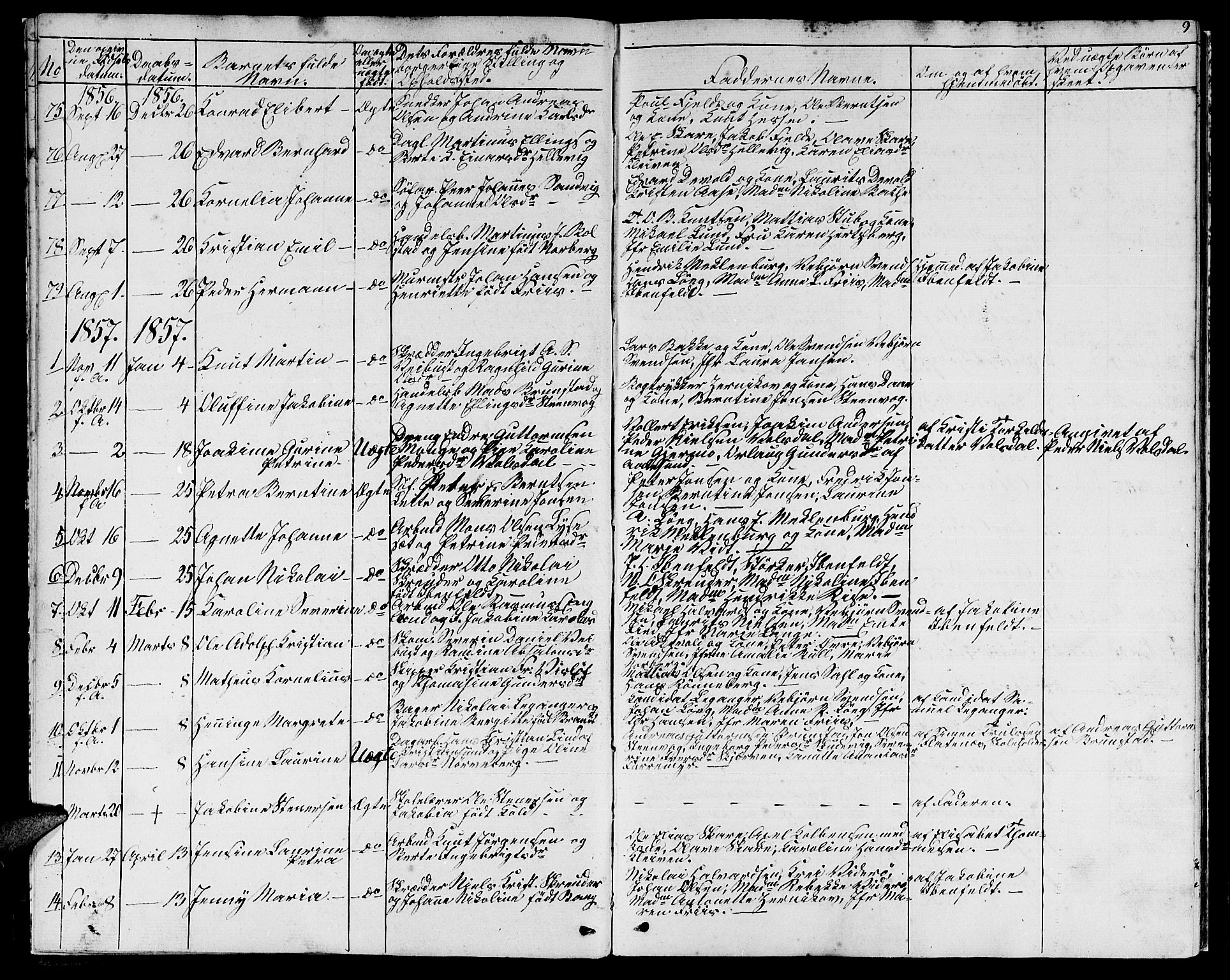 Ministerialprotokoller, klokkerbøker og fødselsregistre - Møre og Romsdal, AV/SAT-A-1454/529/L0464: Parish register (copy) no. 529C01, 1855-1867, p. 9