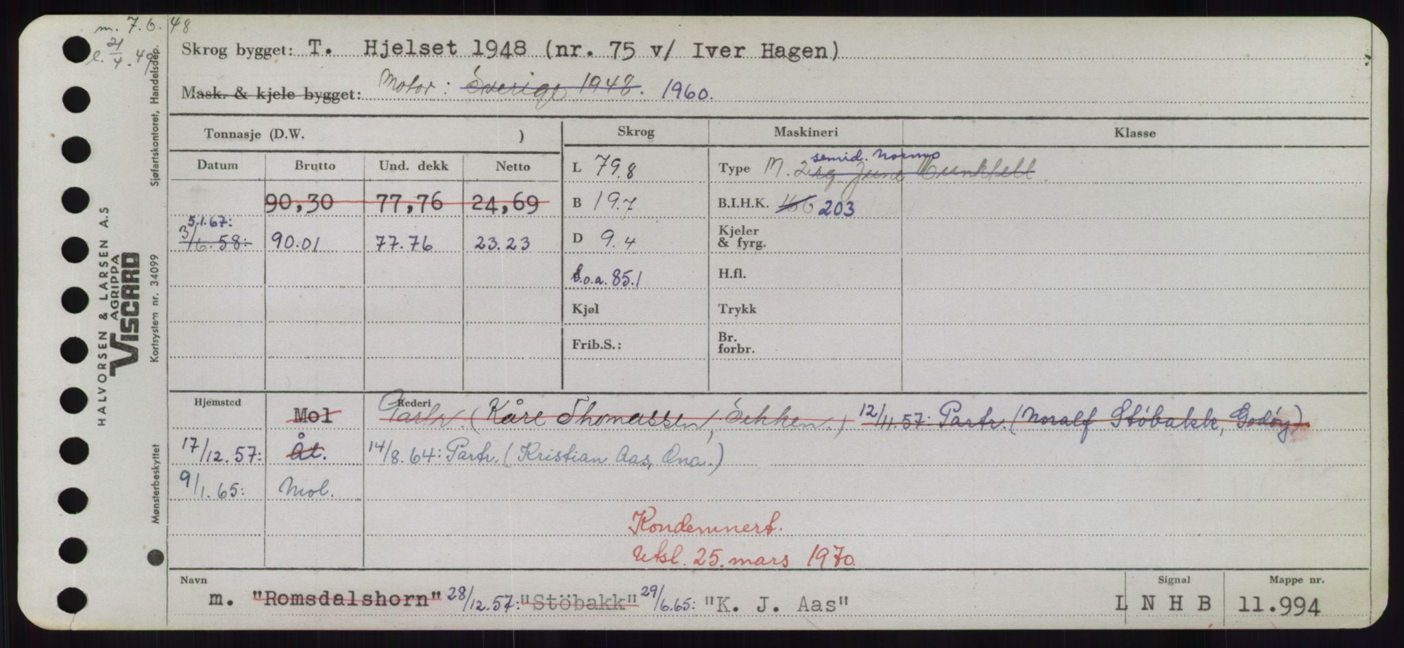 Sjøfartsdirektoratet med forløpere, Skipsmålingen, RA/S-1627/H/Hd/L0020: Fartøy, K-Kon, p. 7