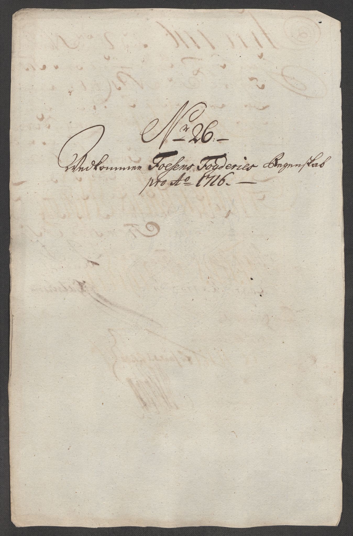 Rentekammeret inntil 1814, Reviderte regnskaper, Fogderegnskap, AV/RA-EA-4092/R57/L3864: Fogderegnskap Fosen, 1716, p. 190