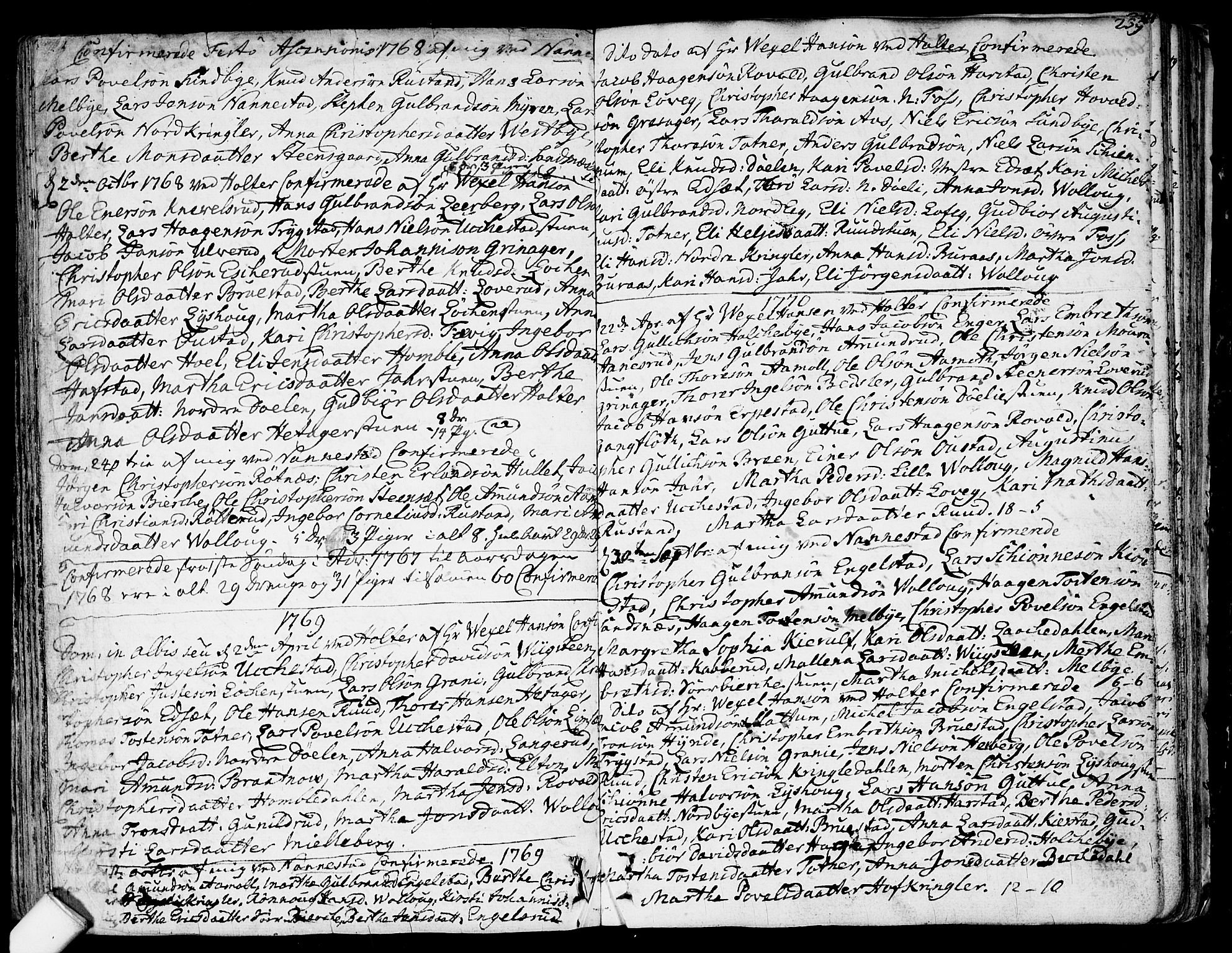 Nannestad prestekontor Kirkebøker, SAO/A-10414a/F/Fa/L0007: Parish register (official) no. I 7, 1754-1791, p. 238-239