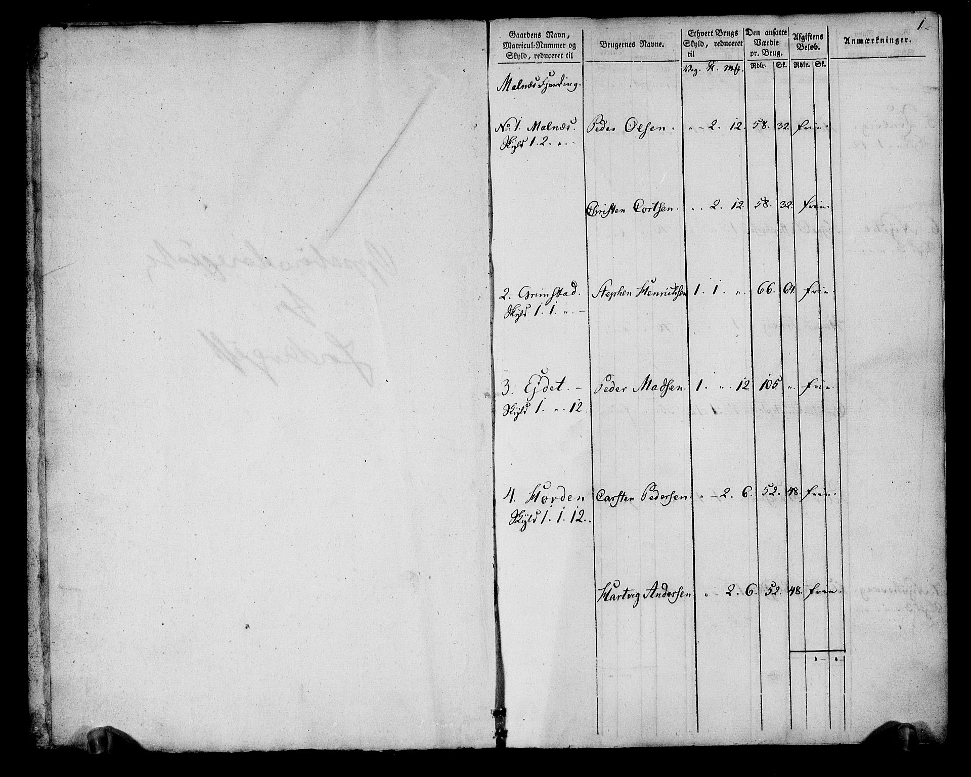 Rentekammeret inntil 1814, Realistisk ordnet avdeling, AV/RA-EA-4070/N/Ne/Nea/L0164: Vesterålen, Andenes og Lofoten fogderi. Oppebørselsregister, 1803, p. 3