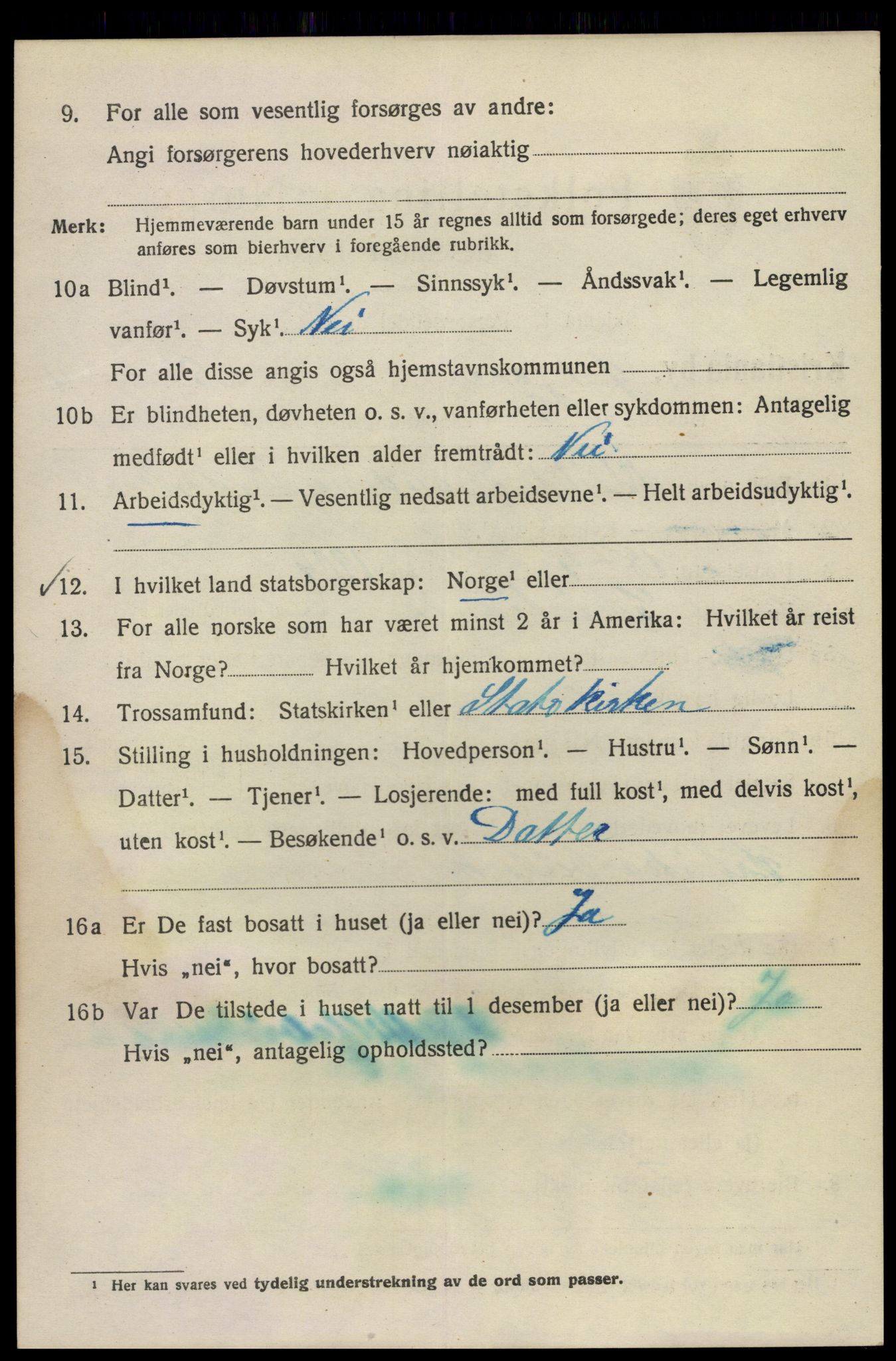 SAO, 1920 census for Kristiania, 1920, p. 656806