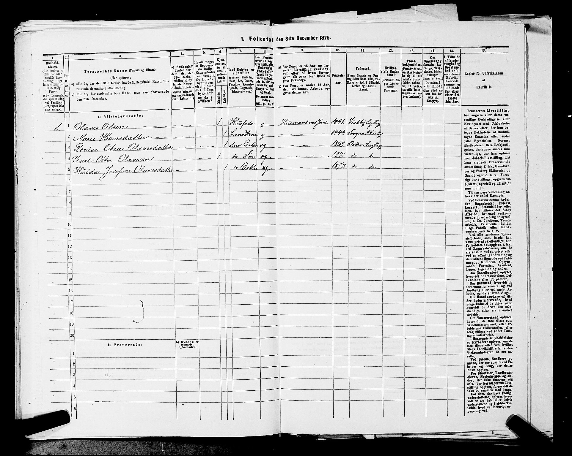 SAKO, 1875 census for 0627P Røyken, 1875, p. 767