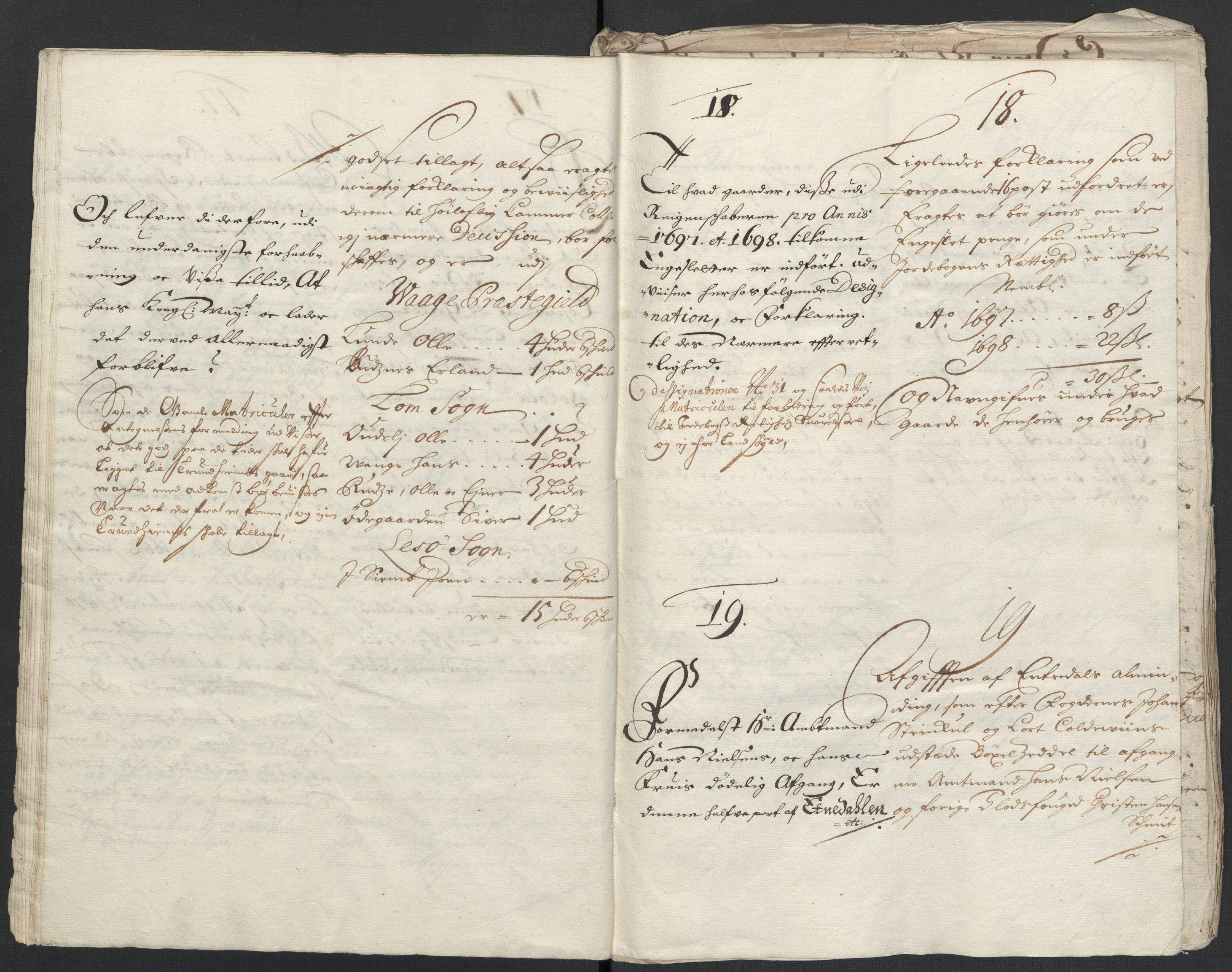 Rentekammeret inntil 1814, Reviderte regnskaper, Fogderegnskap, RA/EA-4092/R17/L1171: Fogderegnskap Gudbrandsdal, 1698, p. 230