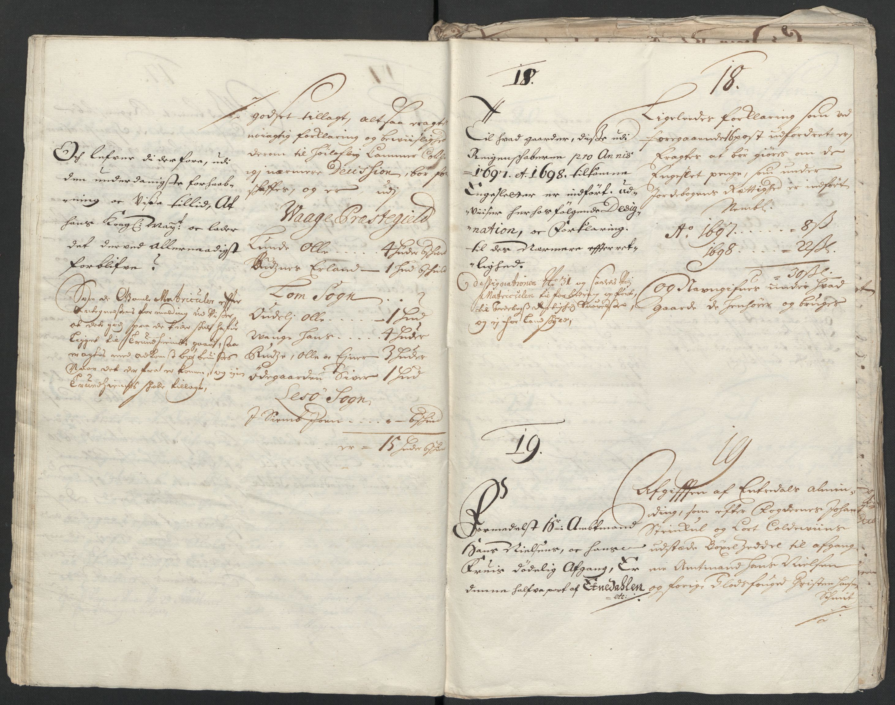 Rentekammeret inntil 1814, Reviderte regnskaper, Fogderegnskap, AV/RA-EA-4092/R17/L1171: Fogderegnskap Gudbrandsdal, 1698, p. 230