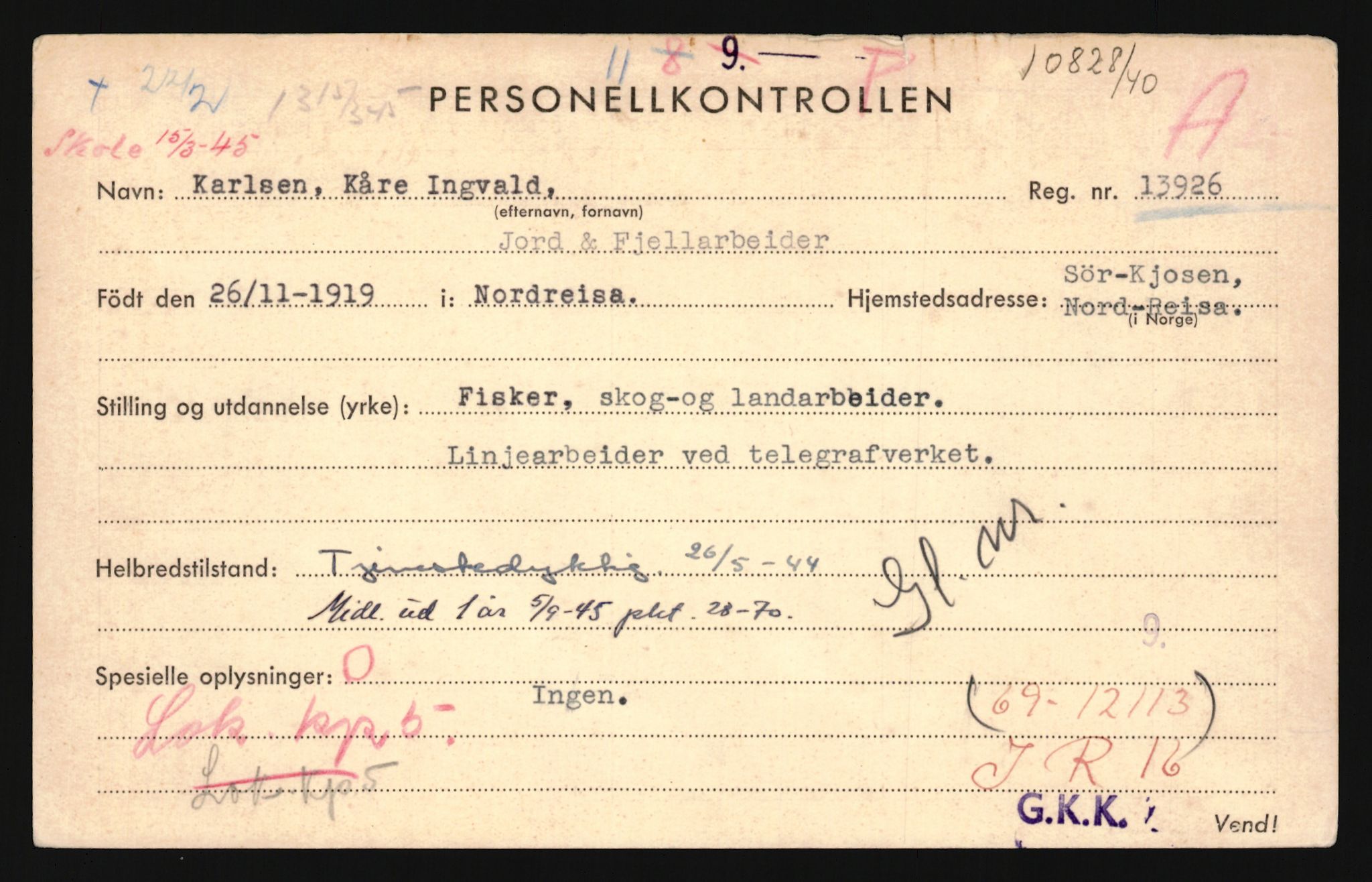 Forsvaret, Troms infanteriregiment nr. 16, AV/RA-RAFA-3146/P/Pa/L0024/0001: Rulleblad / Rulleblad for regimentets menige mannskaper, årsklasse 1940, 1940, p. 90