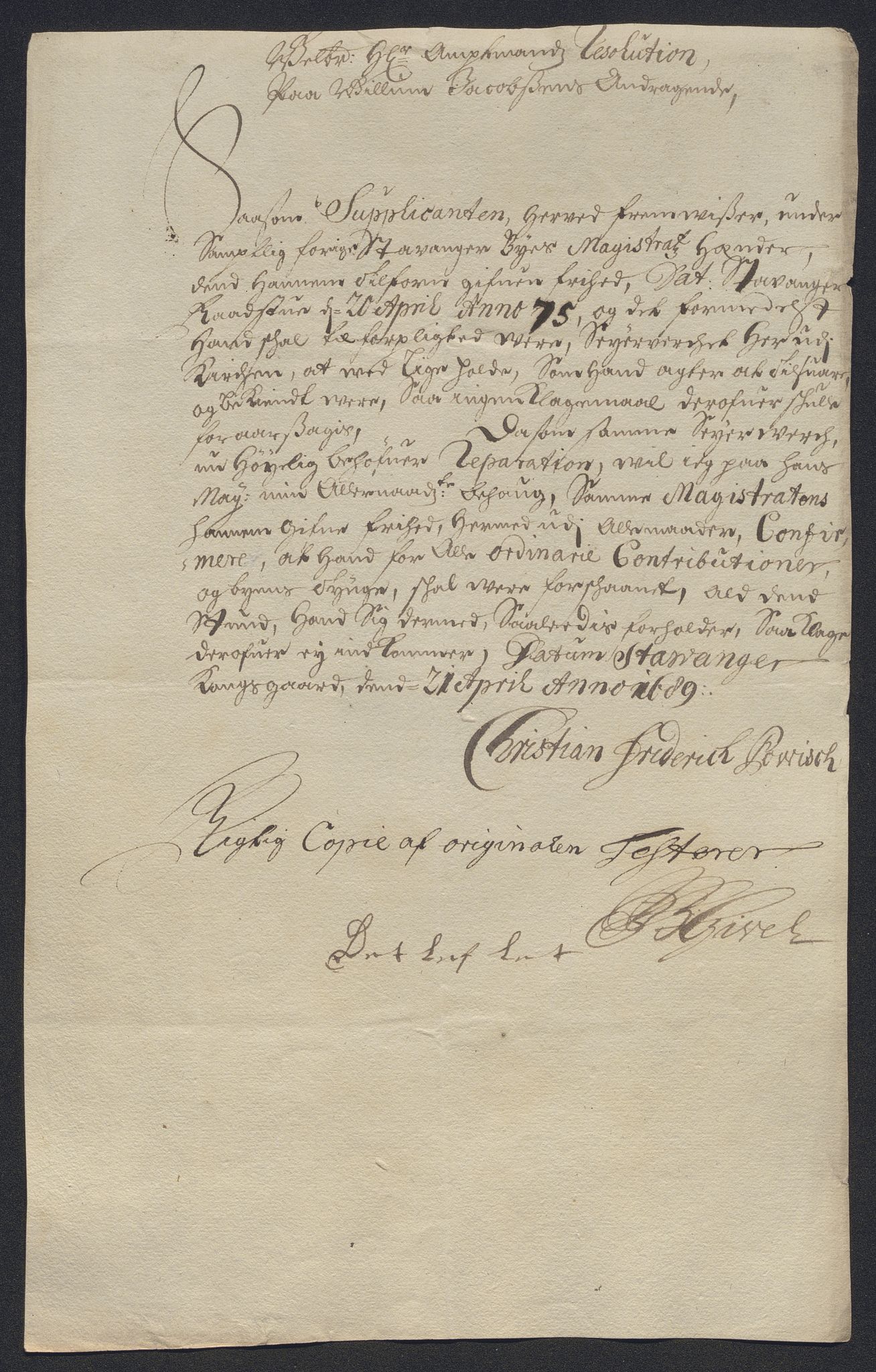 Rentekammeret inntil 1814, Reviderte regnskaper, Byregnskaper, AV/RA-EA-4066/R/Ro/L0302: [O4] Kontribusjonsregnskap, 1687-1711, p. 114