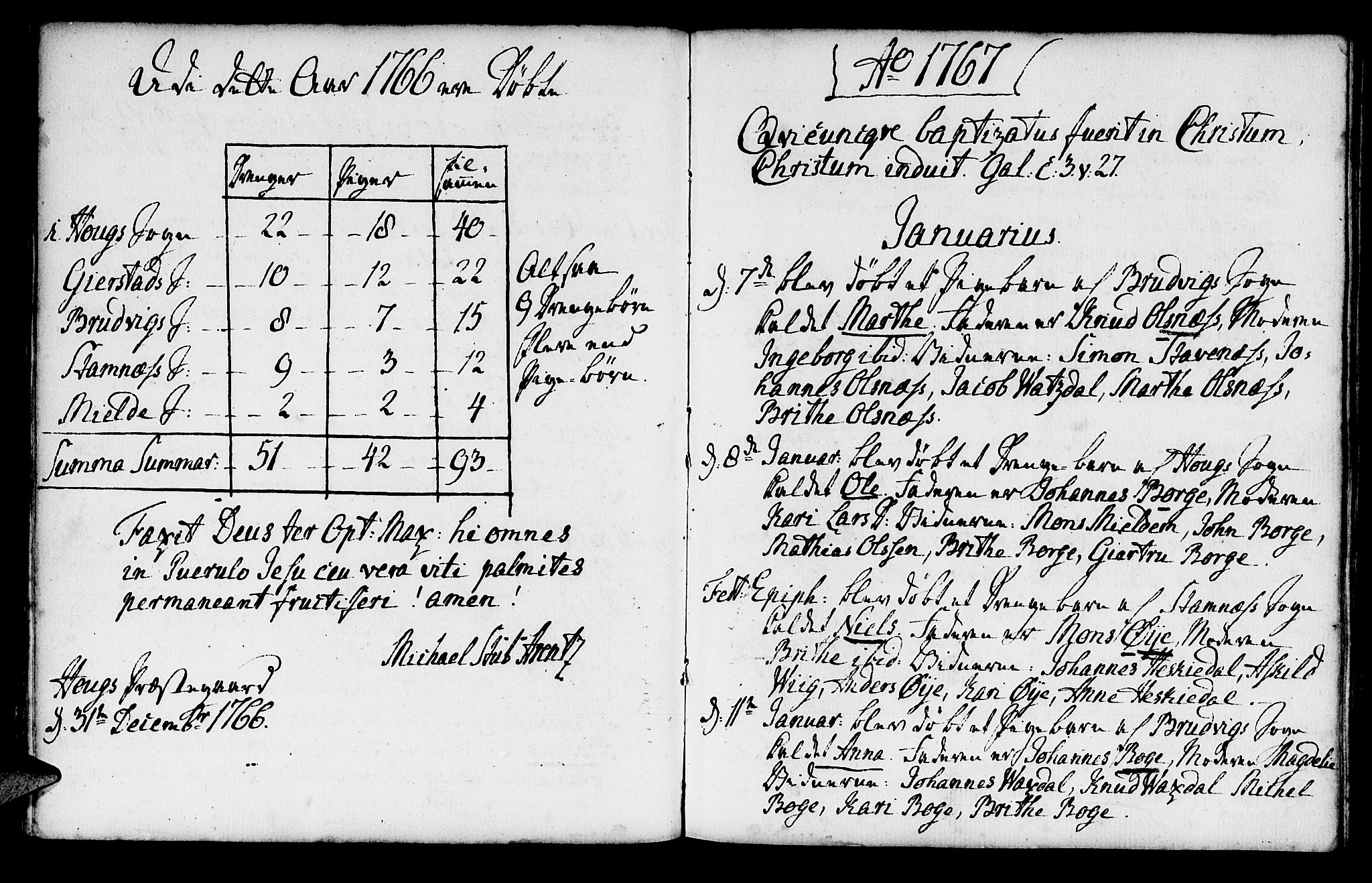 Haus sokneprestembete, SAB/A-75601/H/Haa: Parish register (official) no. A 8, 1754-1769, p. 106