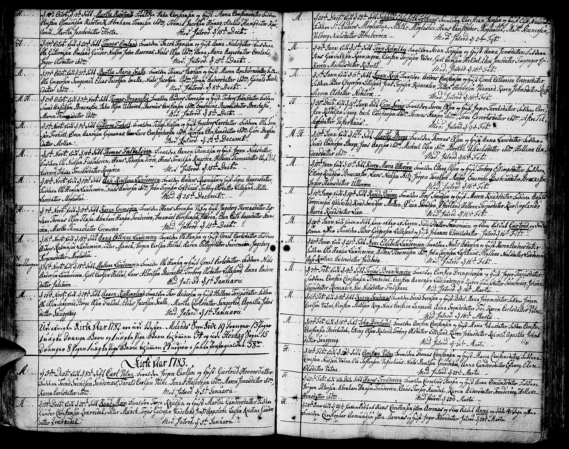 Vestre Moland sokneprestkontor, SAK/1111-0046/F/Fa/Fab/L0002: Parish register (official) no. A 2, 1760-1816, p. 53