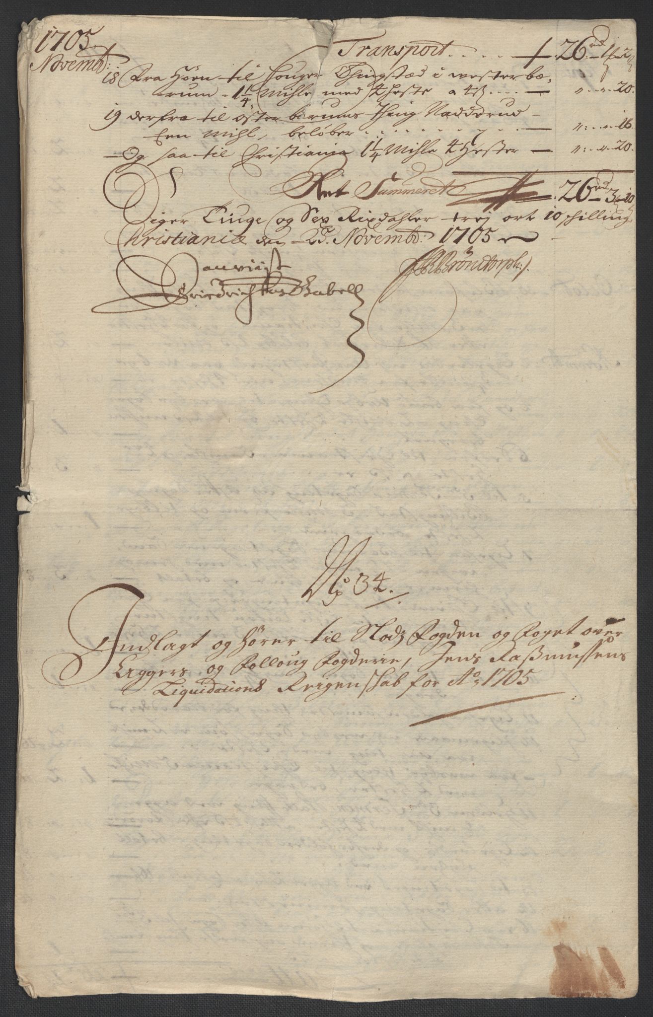 Rentekammeret inntil 1814, Reviderte regnskaper, Fogderegnskap, AV/RA-EA-4092/R10/L0446: Fogderegnskap Aker og Follo, 1705-1706, p. 116