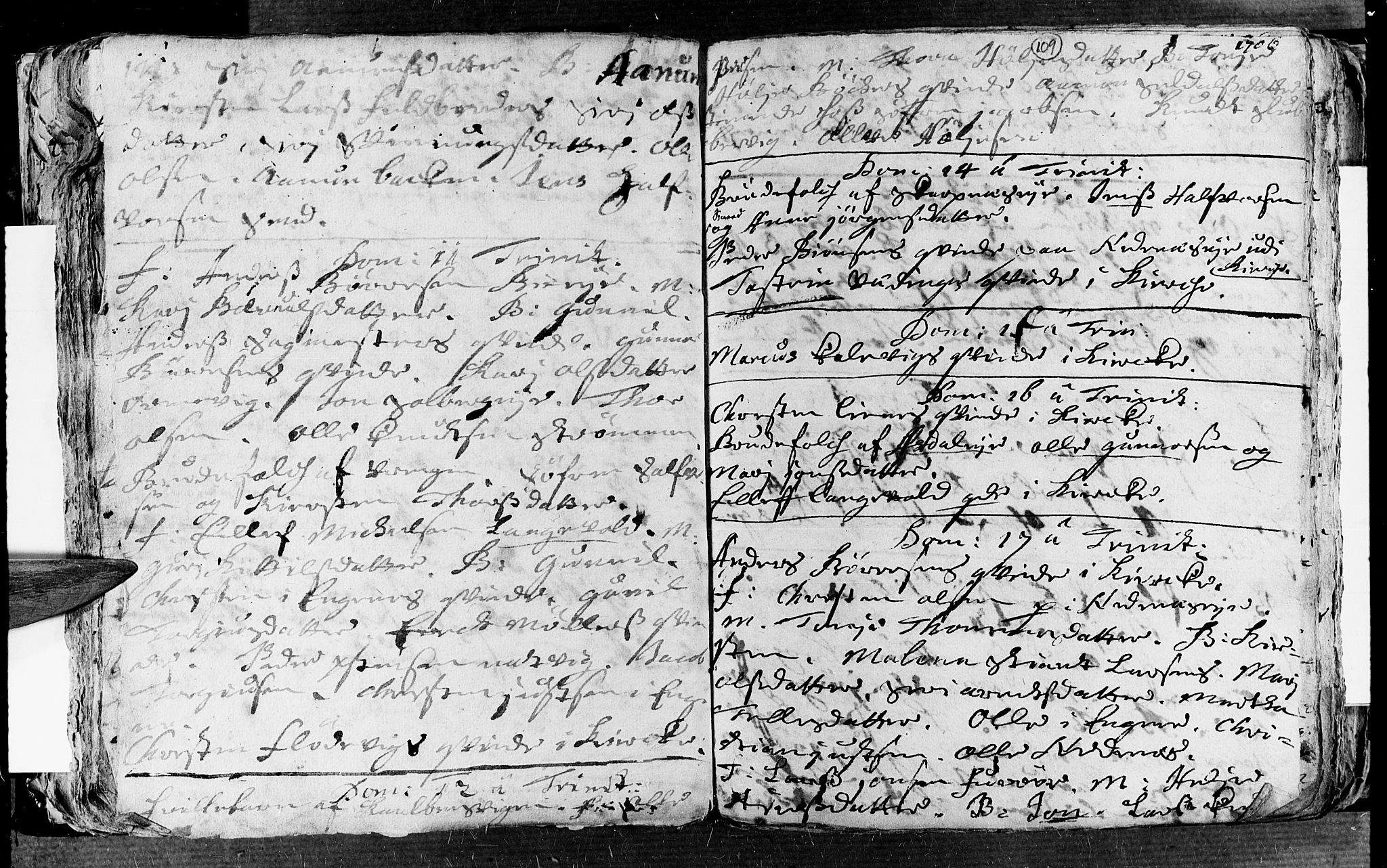 Øyestad sokneprestkontor, AV/SAK-1111-0049/F/Fa/L0002: Parish register (official) no. A 2, 1692-1722, p. 109