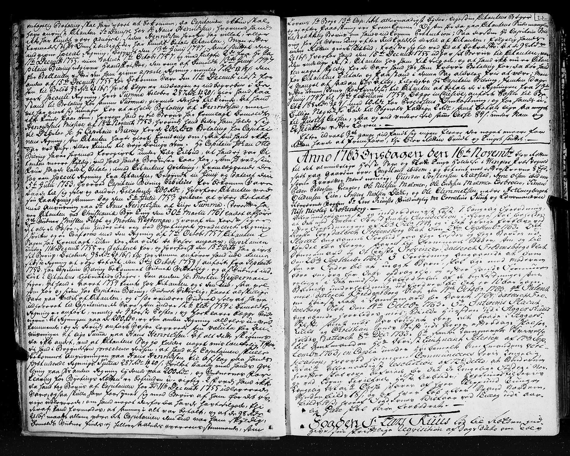 Solør og Østerdalen sorenskriveri, AV/SAH-TING-024/G/Gb/L0070: Tingbok, 1763-1766, p. 22b-23a