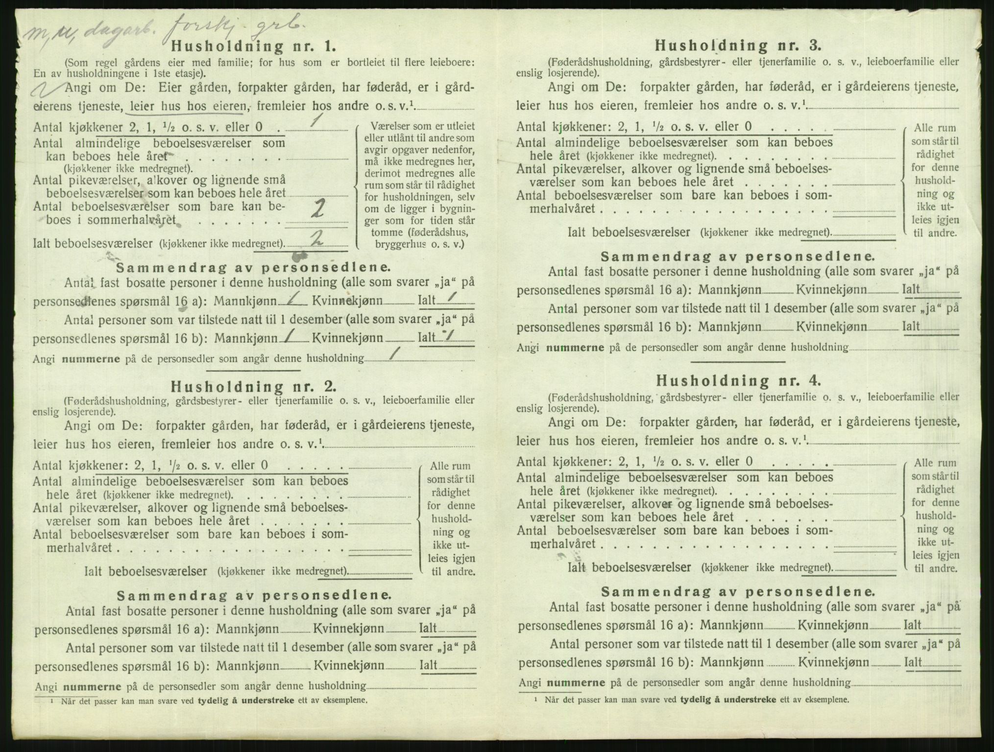 SAT, 1920 census for Aukra, 1920, p. 150