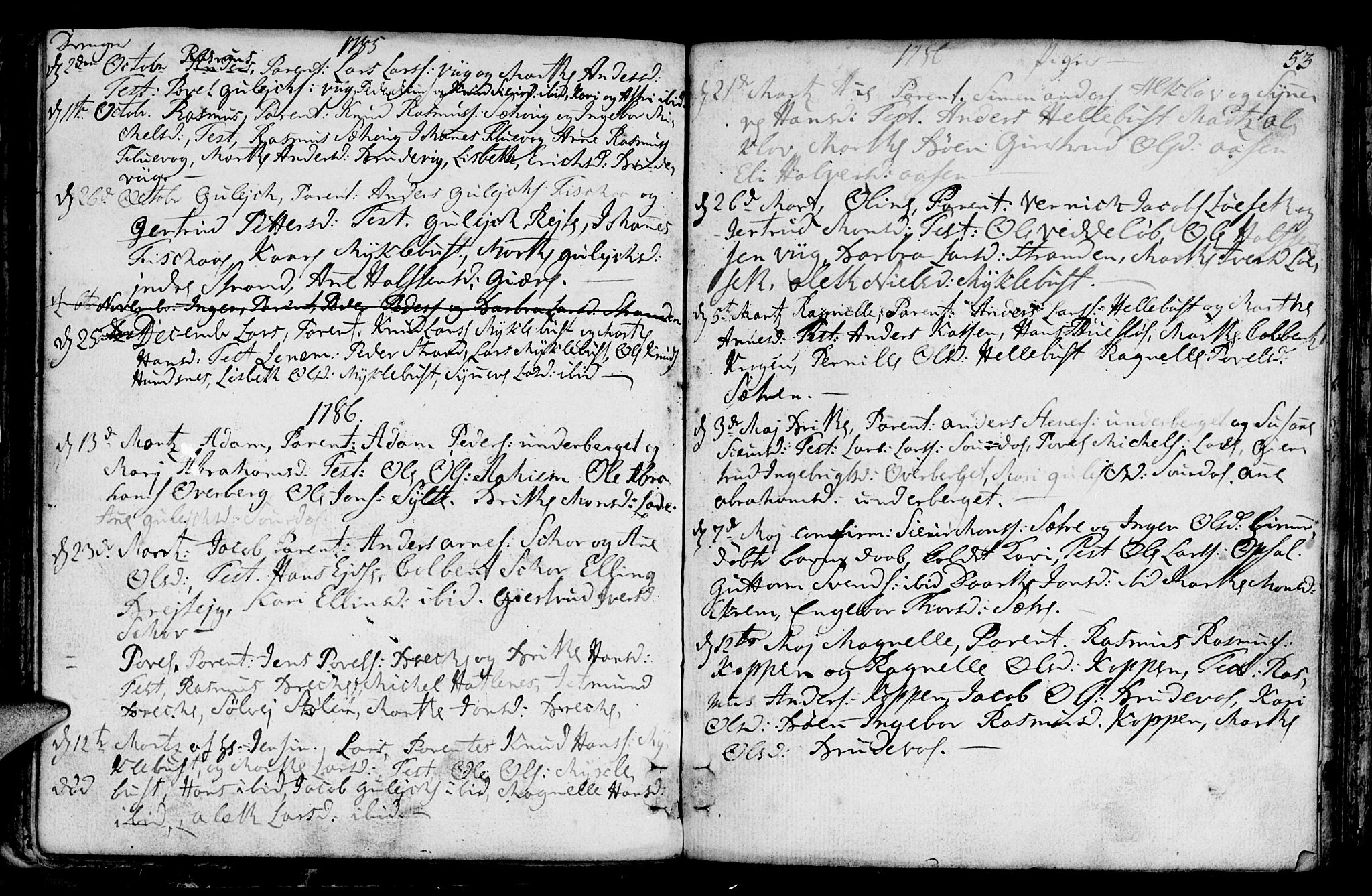 Ministerialprotokoller, klokkerbøker og fødselsregistre - Møre og Romsdal, AV/SAT-A-1454/501/L0002: Parish register (official) no. 501A02, 1760-1816, p. 53