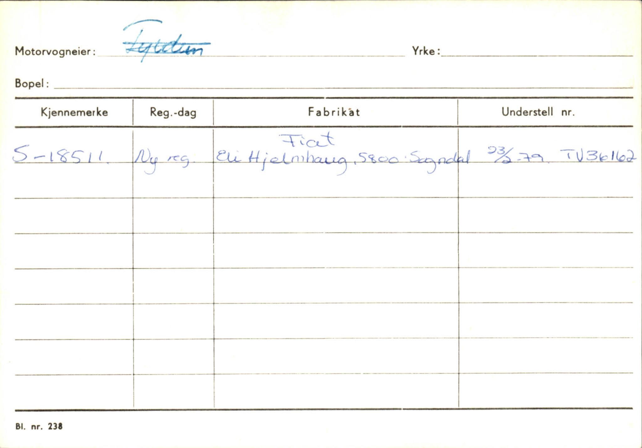 Statens vegvesen, Sogn og Fjordane vegkontor, SAB/A-5301/4/F/L0124: Eigarregister Sogndal A-U, 1945-1975, p. 2702