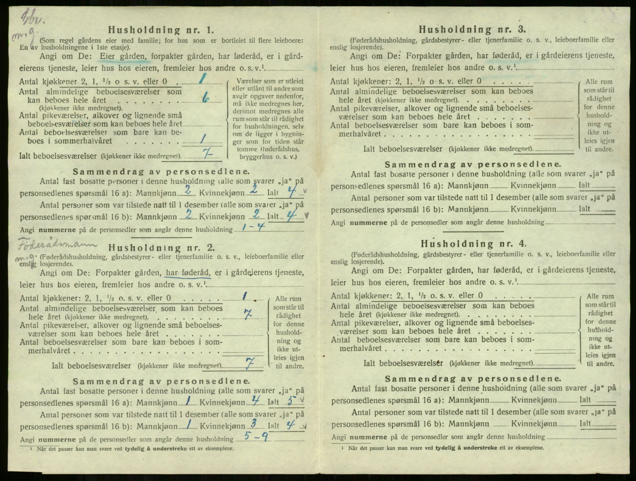 SAKO, 1920 census for Flå, 1920, p. 648