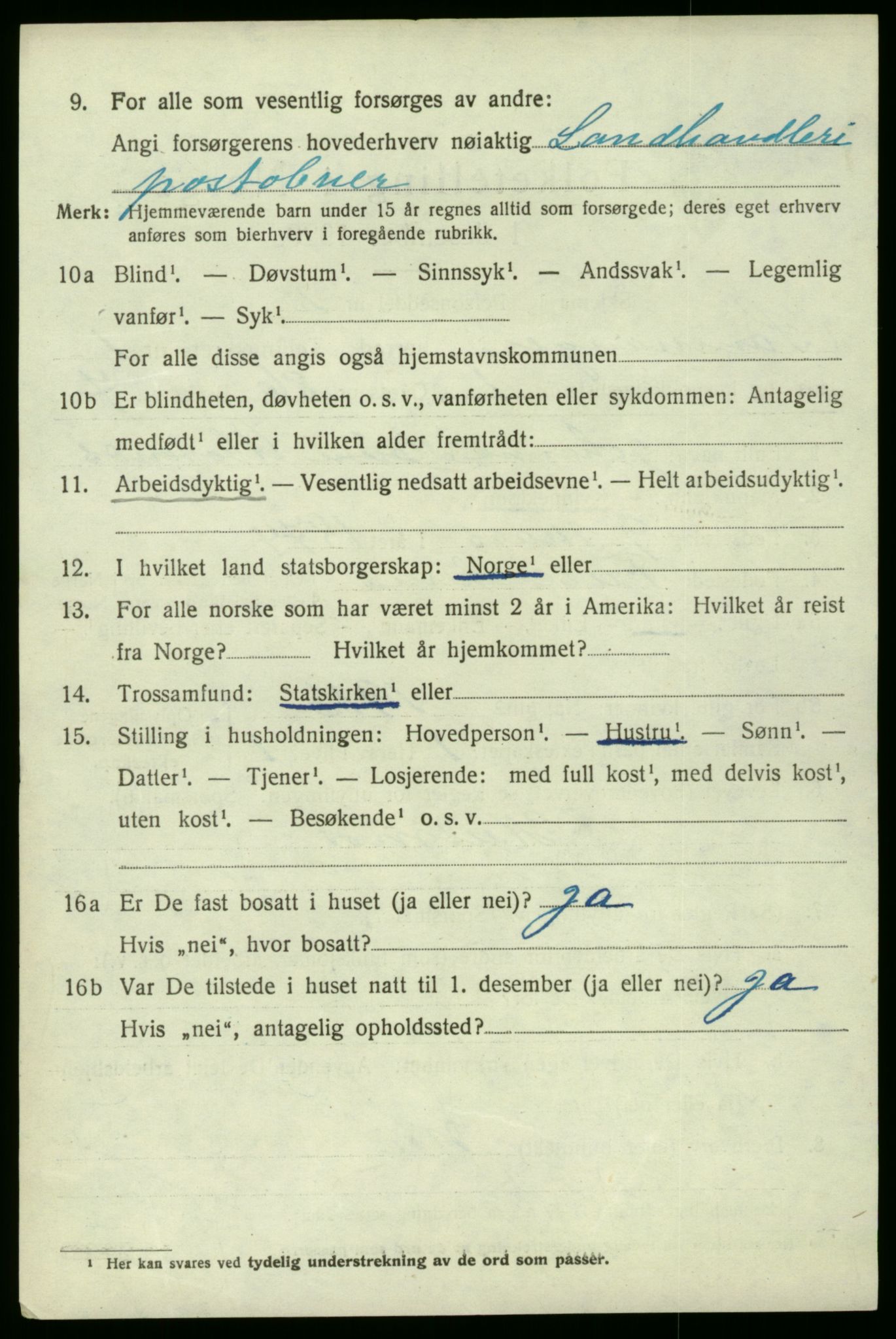 SAB, 1920 census for Samnanger, 1920, p. 856