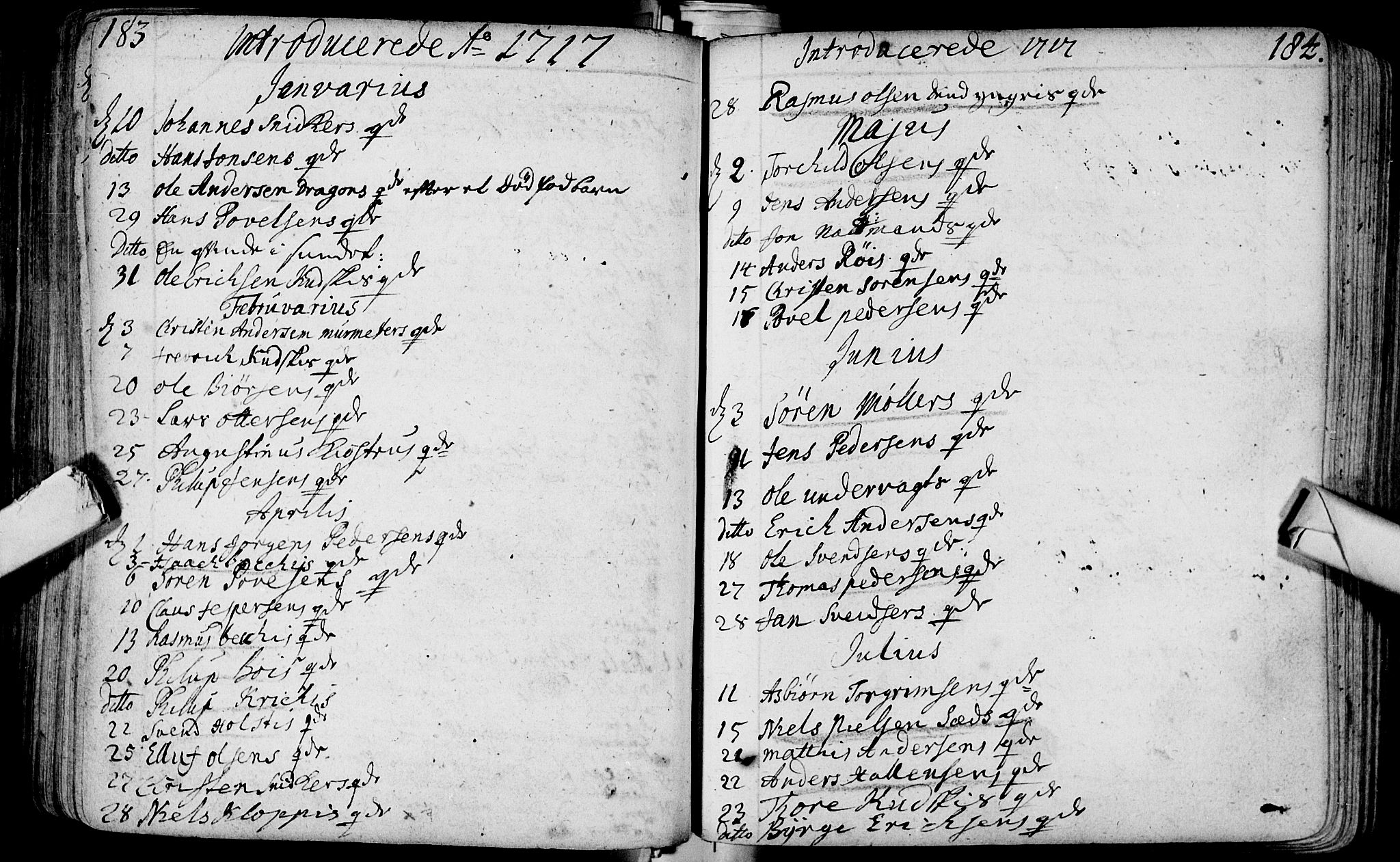 Bragernes kirkebøker, SAKO/A-6/F/Fa/L0003: Parish register (official) no. I 3, 1706-1734, p. 183