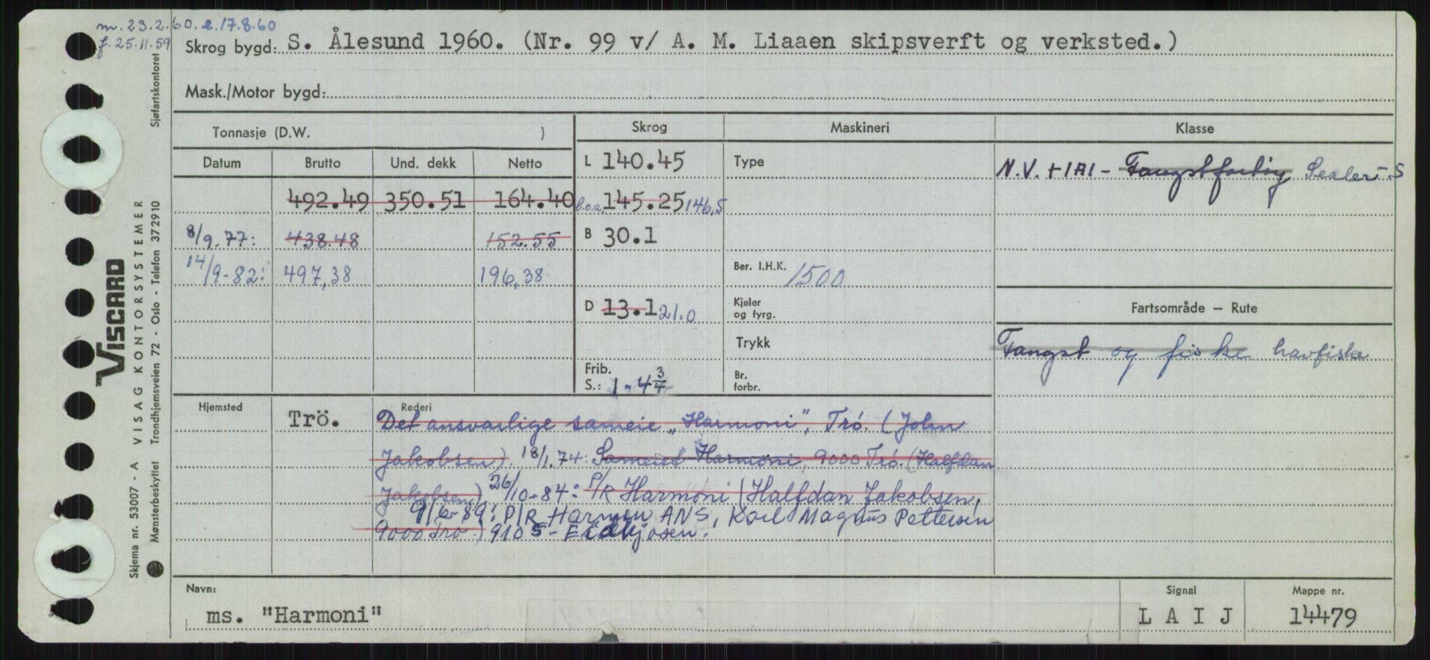 Sjøfartsdirektoratet med forløpere, Skipsmålingen, RA/S-1627/H/Ha/L0002/0002: Fartøy, Eik-Hill / Fartøy, G-Hill, p. 515