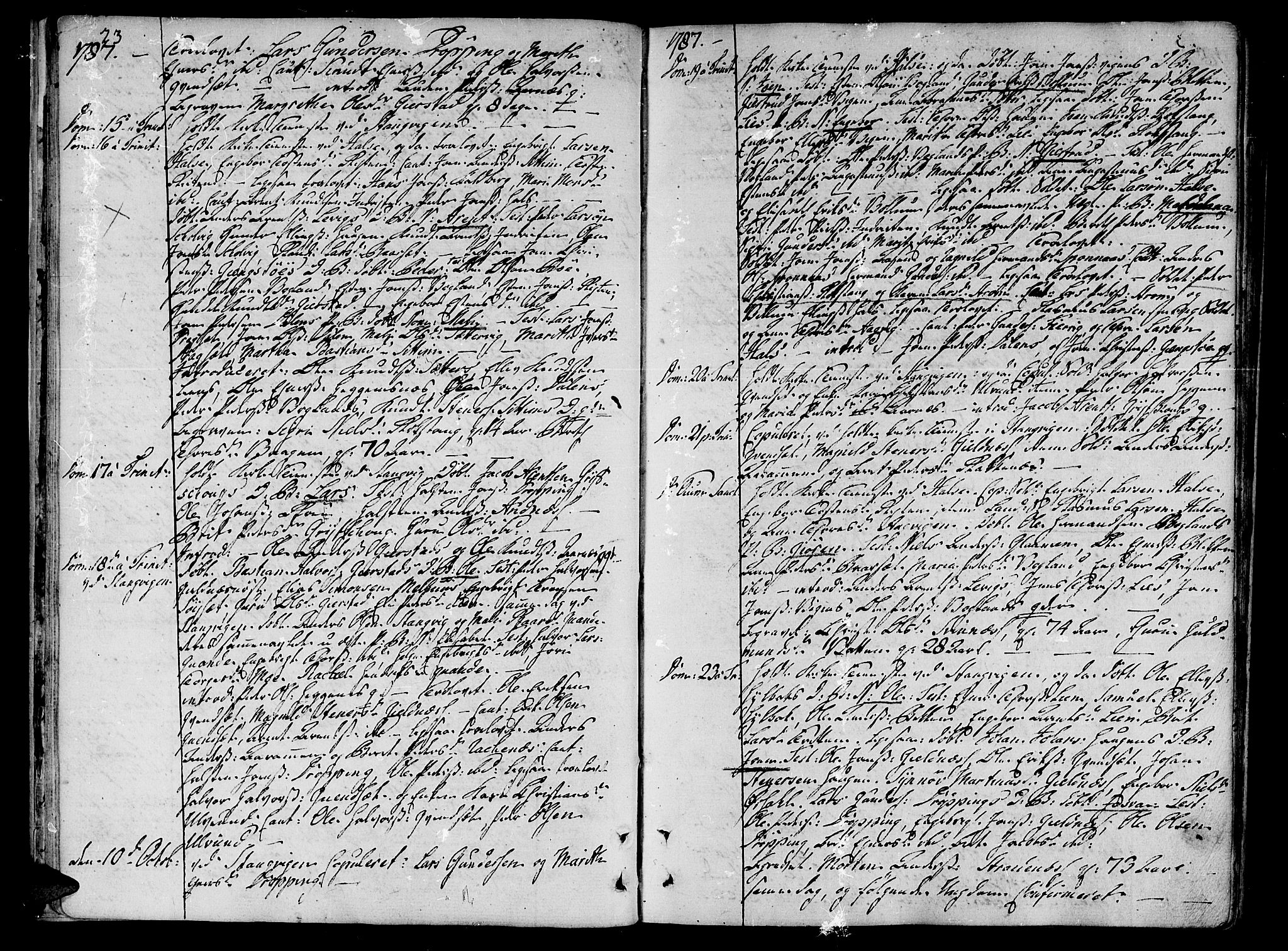 Ministerialprotokoller, klokkerbøker og fødselsregistre - Møre og Romsdal, AV/SAT-A-1454/592/L1022: Parish register (official) no. 592A01, 1784-1819, p. 23