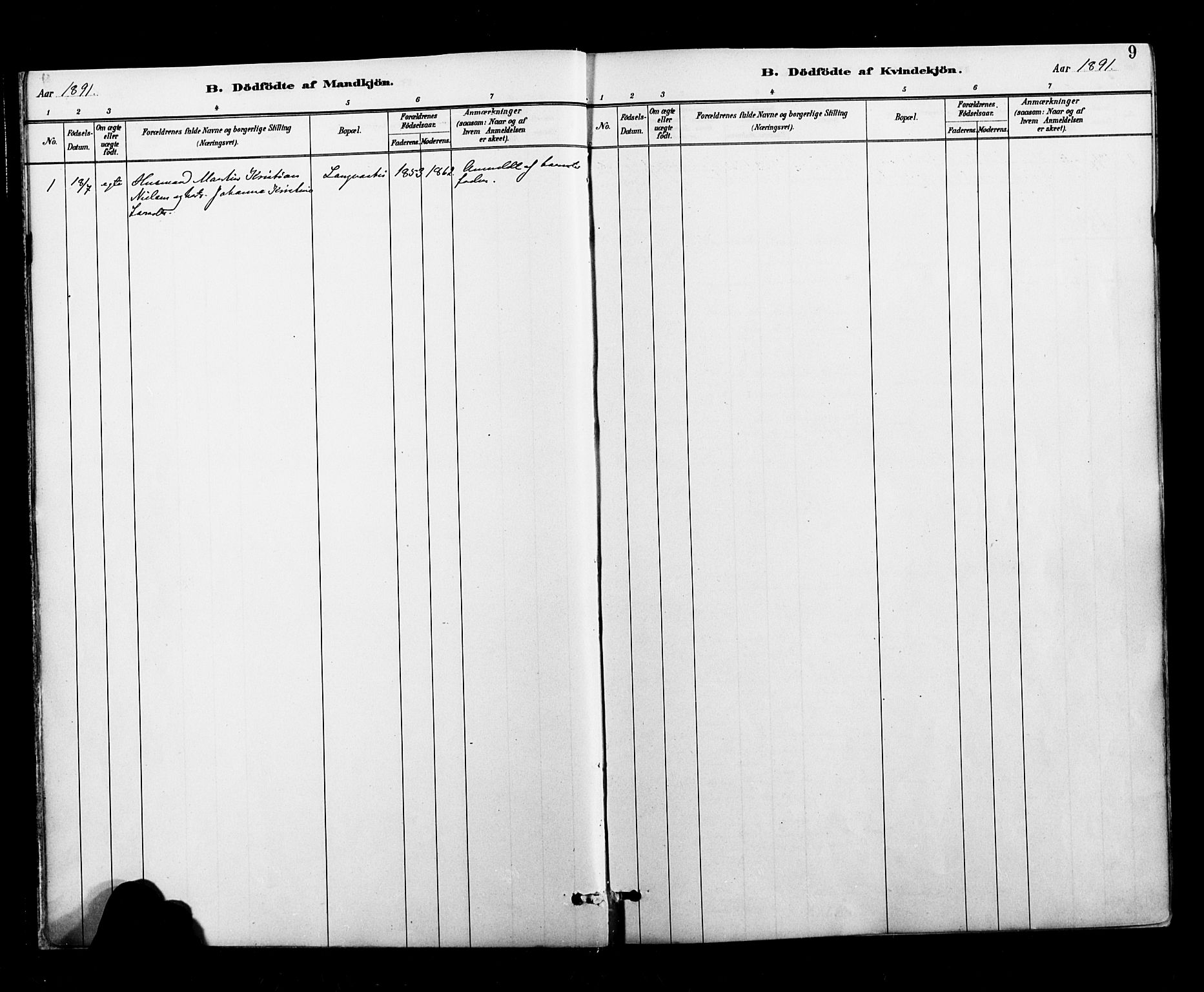 Ministerialprotokoller, klokkerbøker og fødselsregistre - Nordland, AV/SAT-A-1459/827/L0401: Parish register (official) no. 827A13, 1887-1905, p. 9