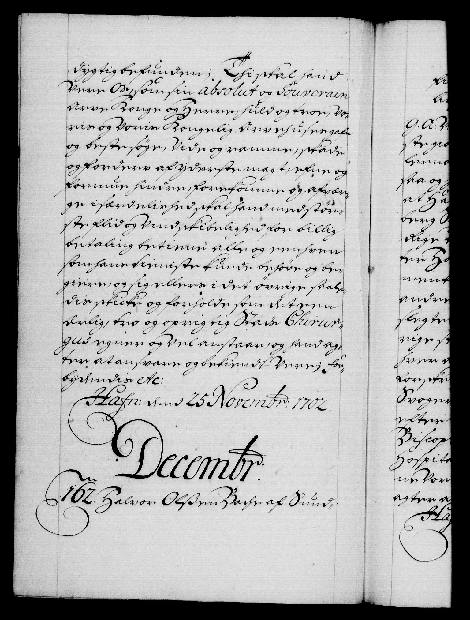 Danske Kanselli 1572-1799, AV/RA-EA-3023/F/Fc/Fca/Fcaa/L0018: Norske registre, 1699-1703, p. 424b